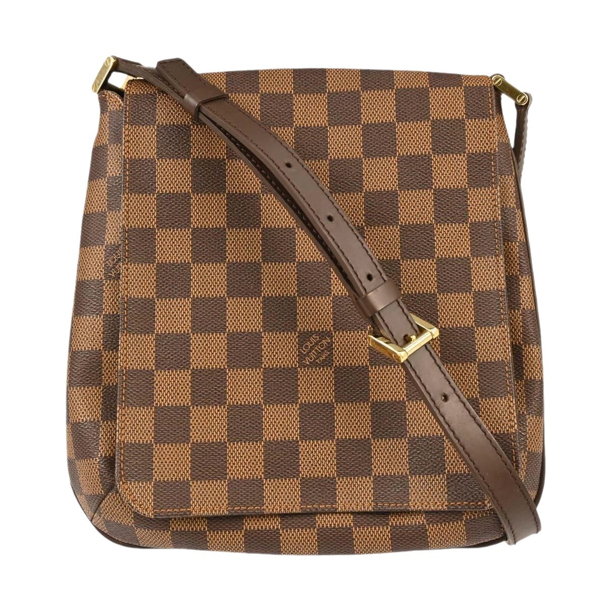 Musette cloth handbag