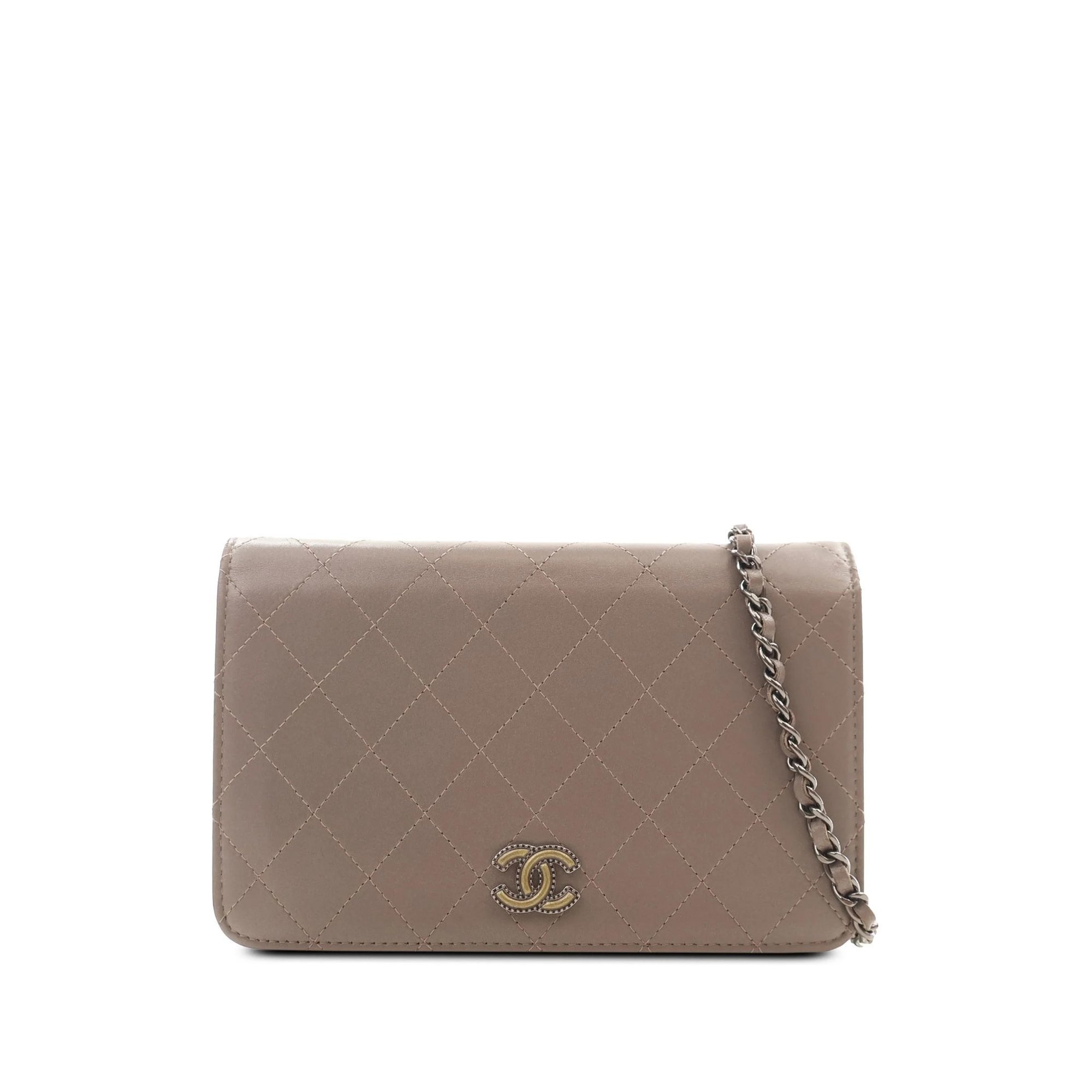 Wallet On Chain leather handbag