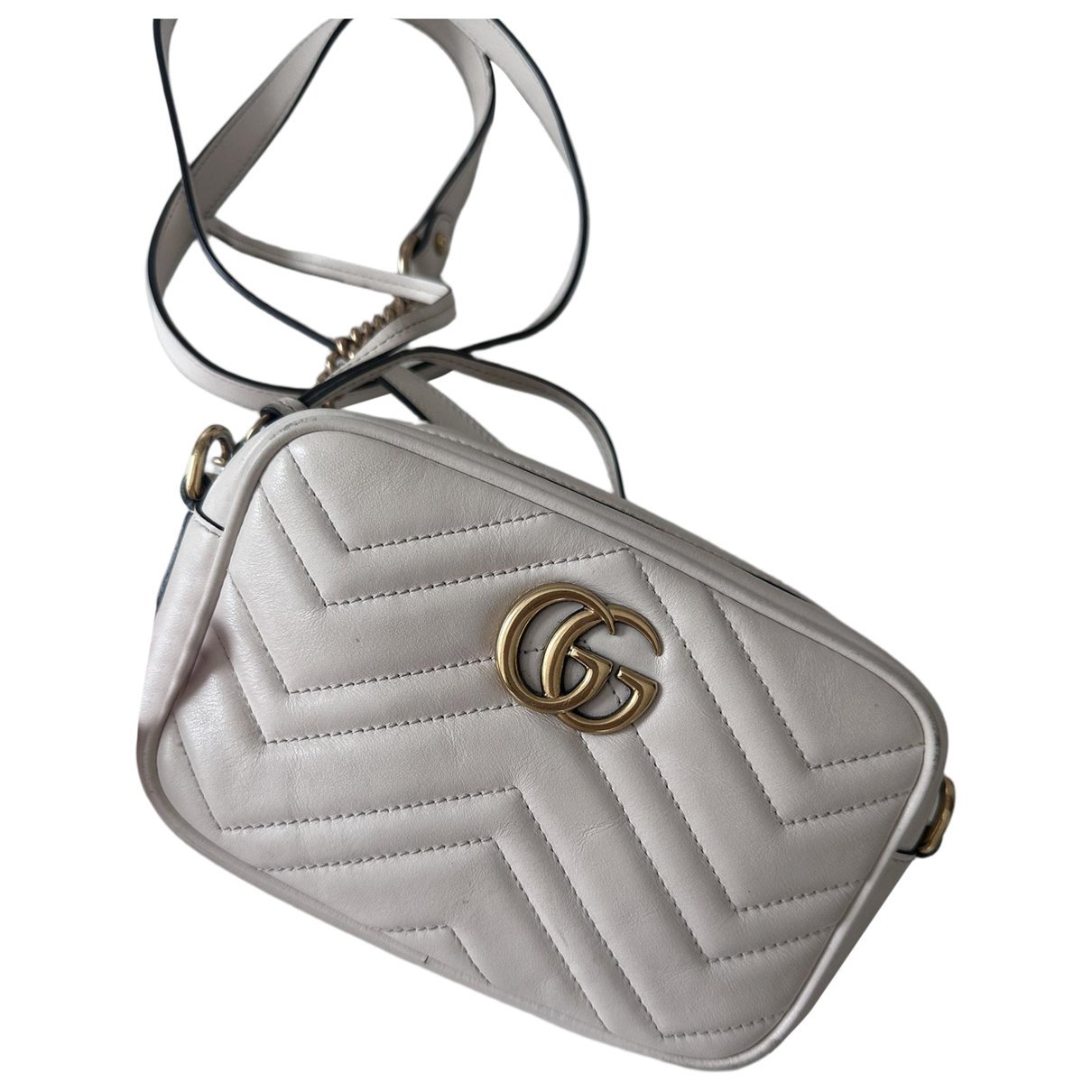 GG Marmont Triple zip leather crossbody bag