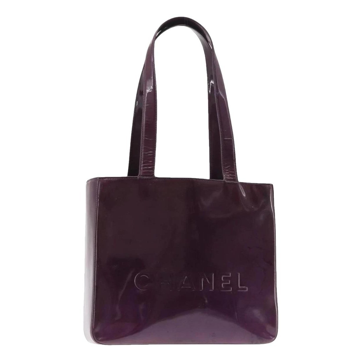 Patent leather tote