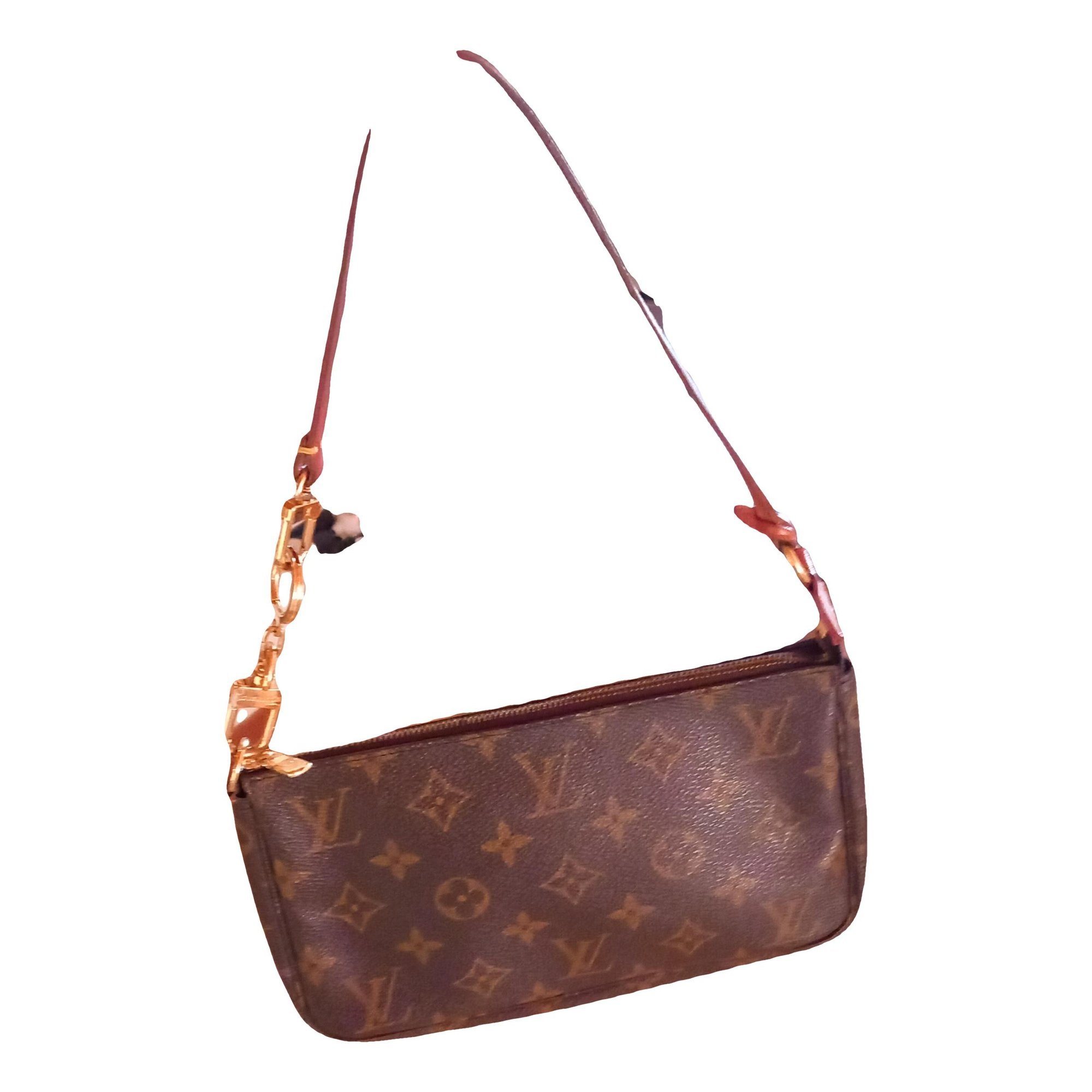 Leather clutch bag