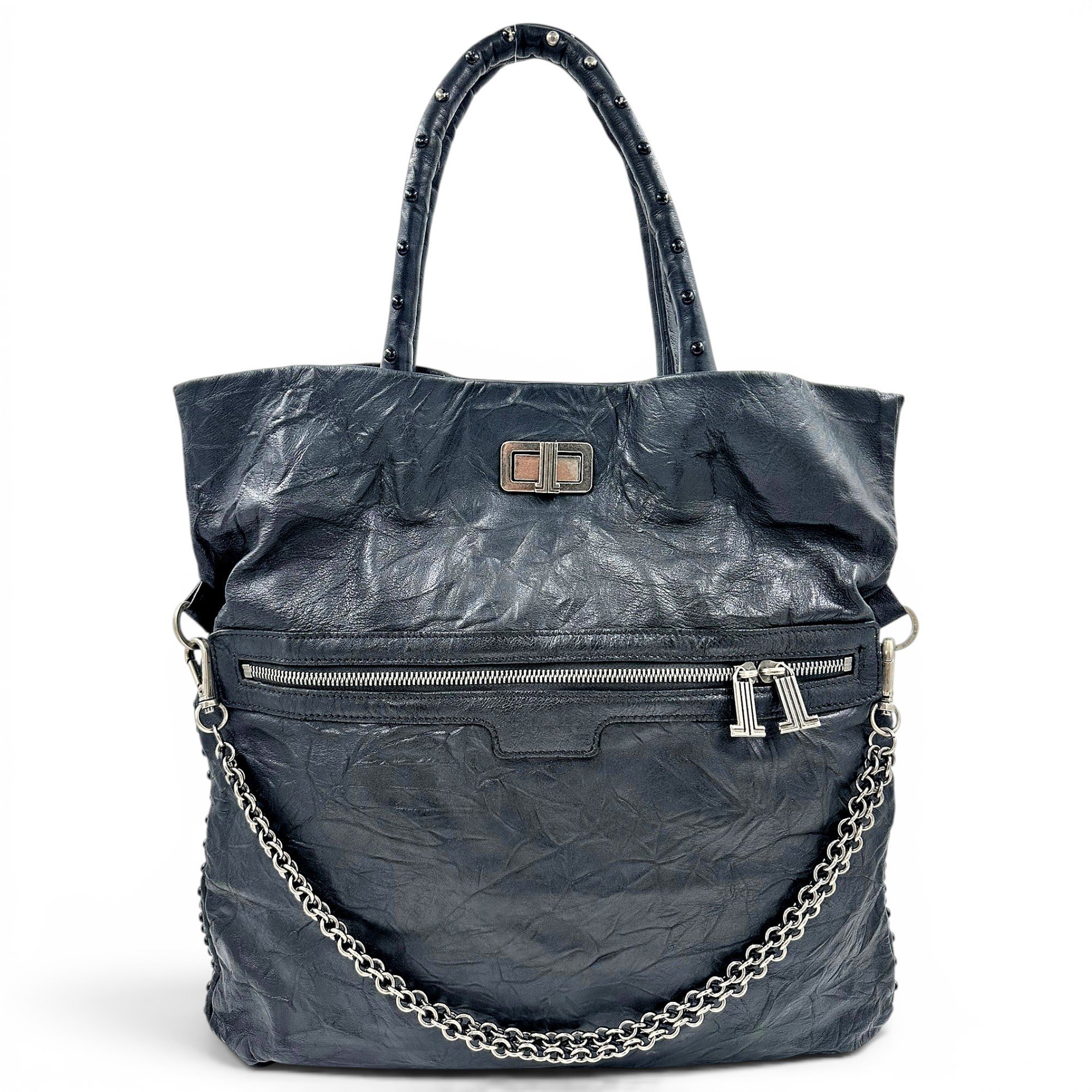 Leather tote