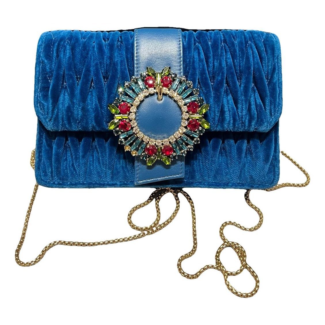 Miu Lady velvet handbag