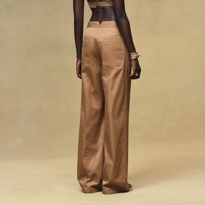 Brun Mahogany Loose Fit Pants