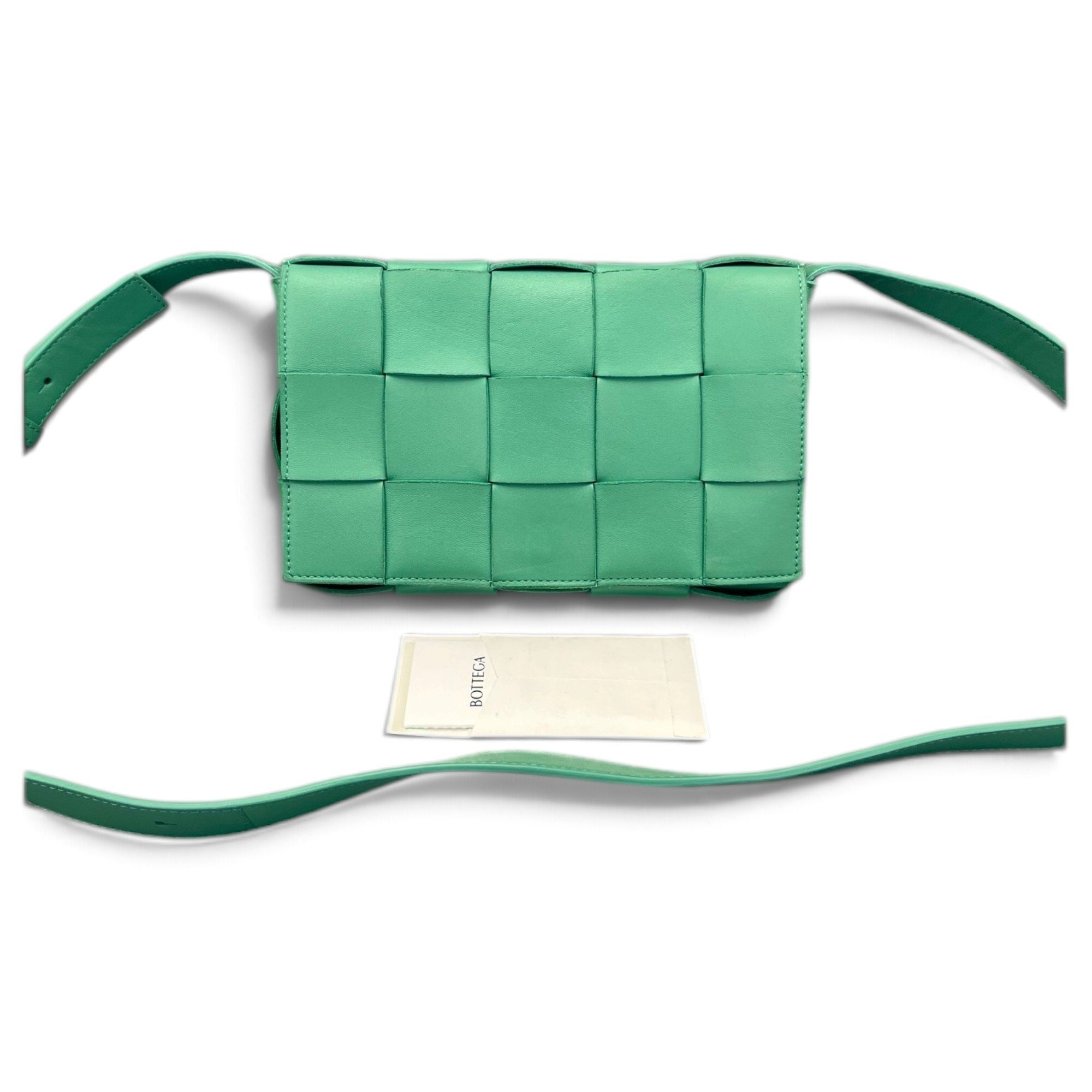 Cassette leather crossbody bag