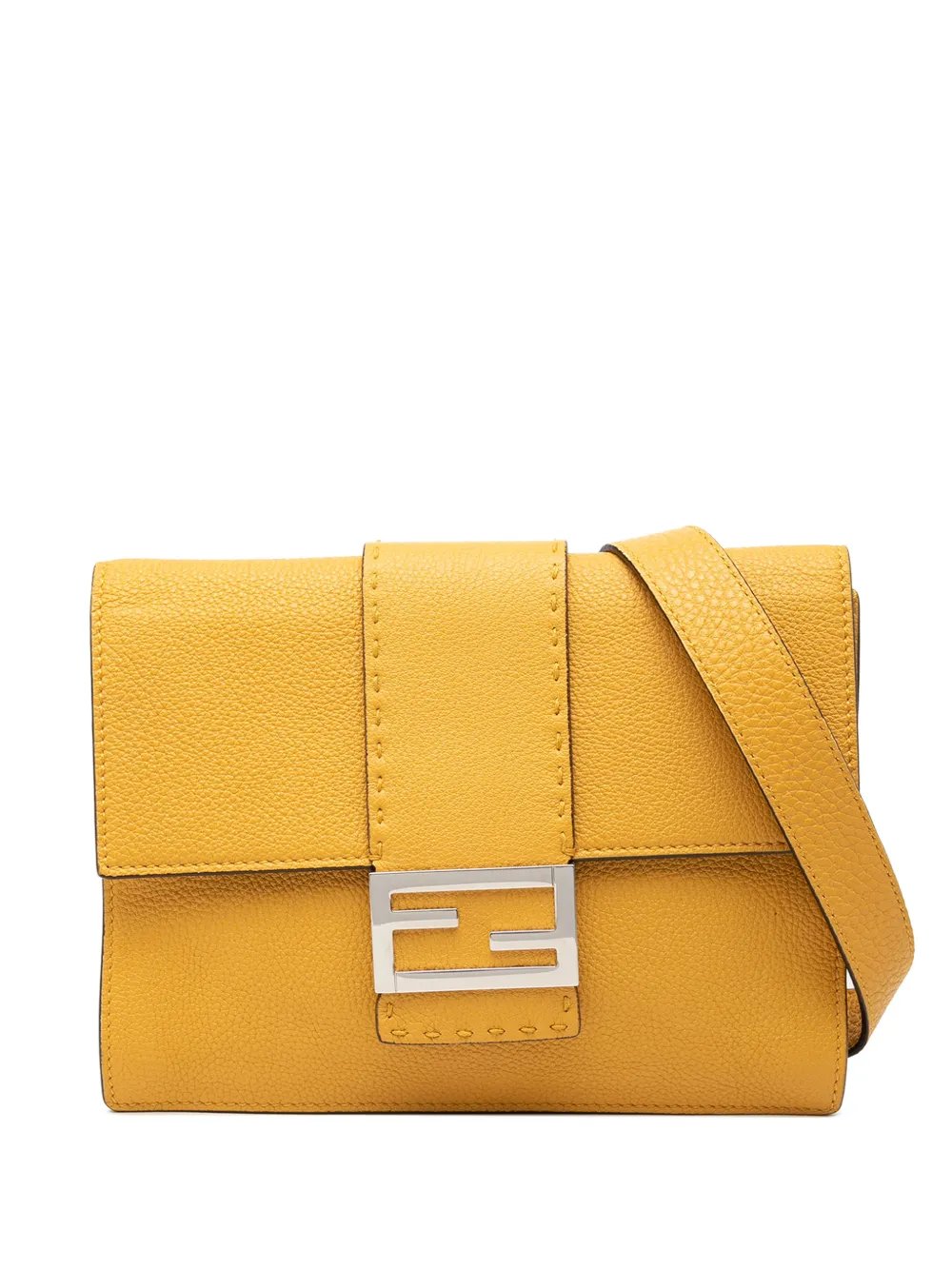 2010-2026 Leather Selleria Flat Baguette crossbody bag