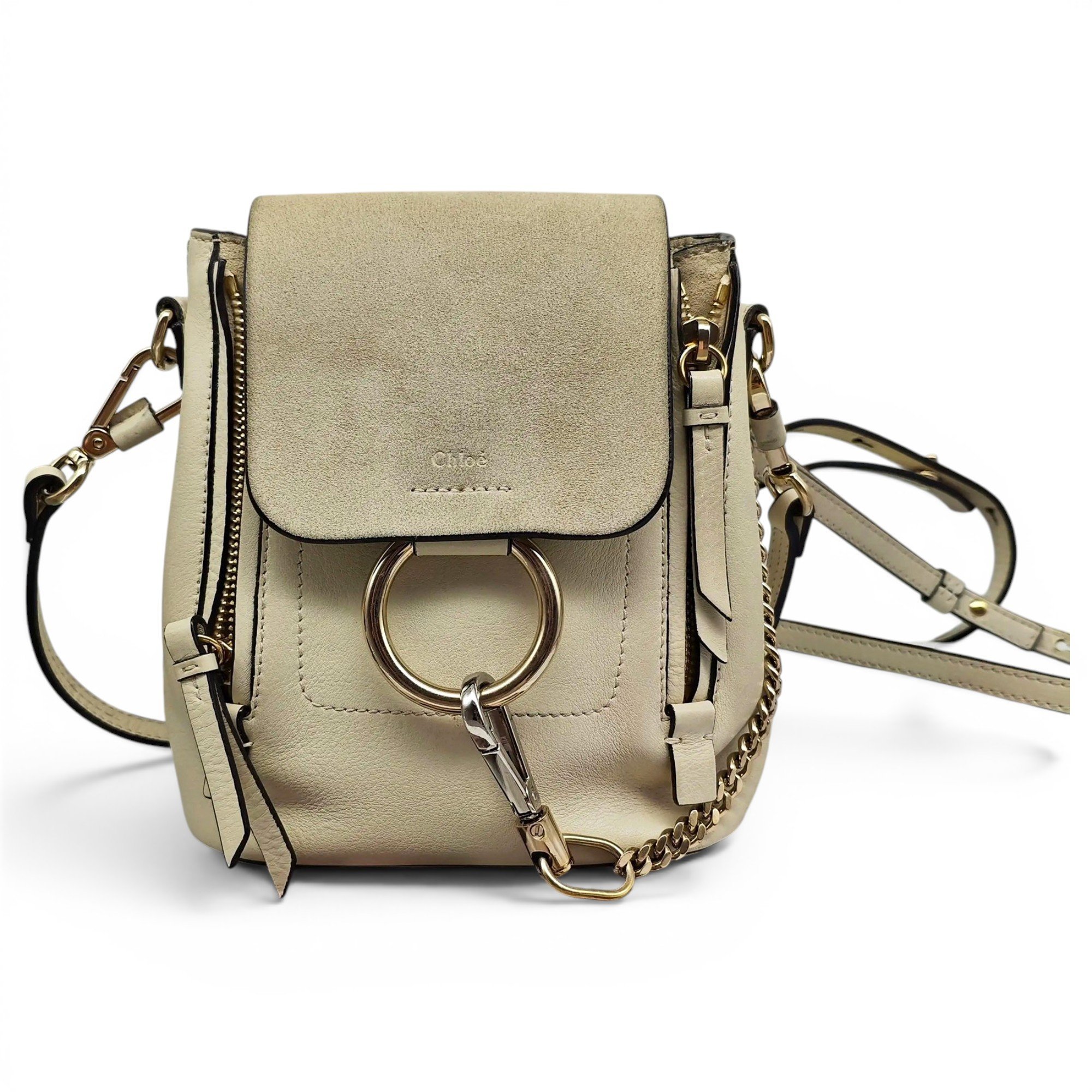 Leather backpack