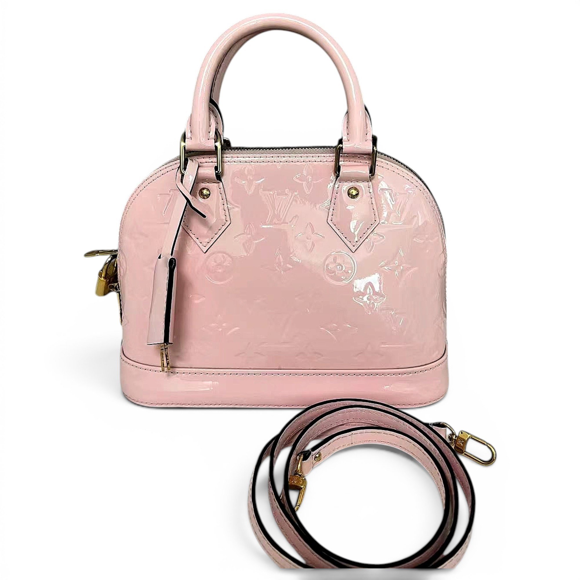 Alma BB patent leather handbag