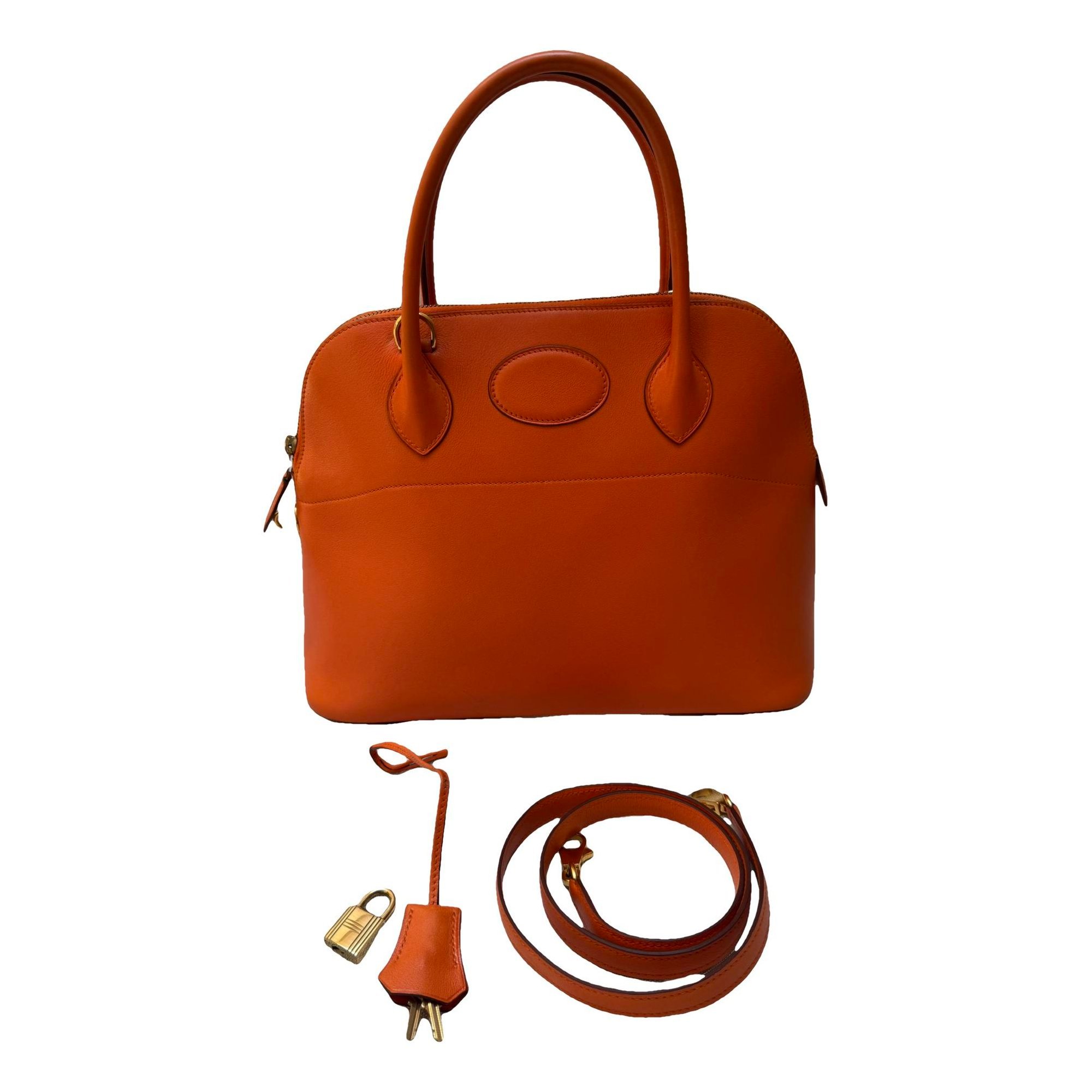 Bolide leather handbag