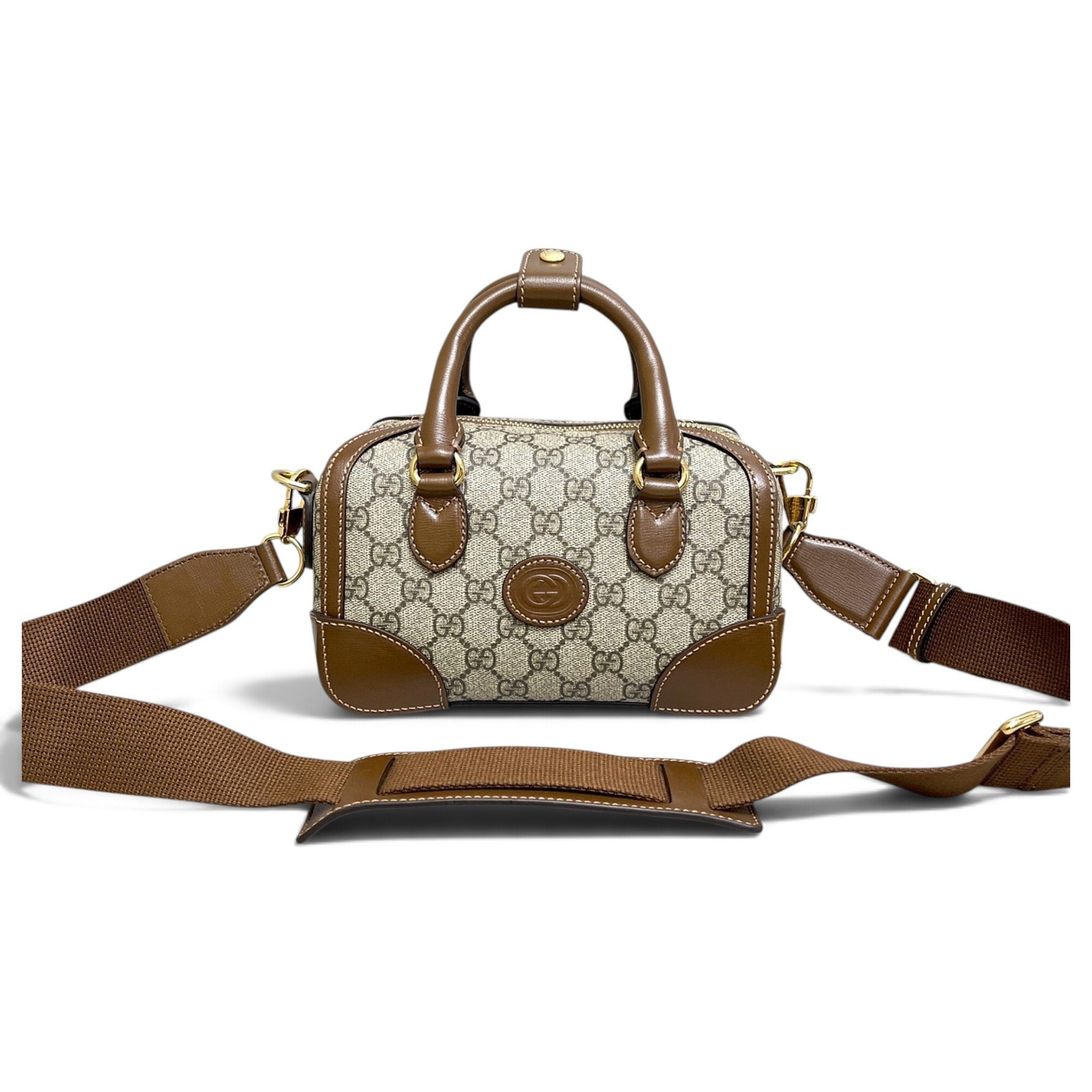 Leather bowling bag