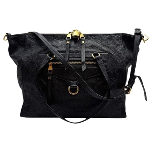 Leather clutch bag