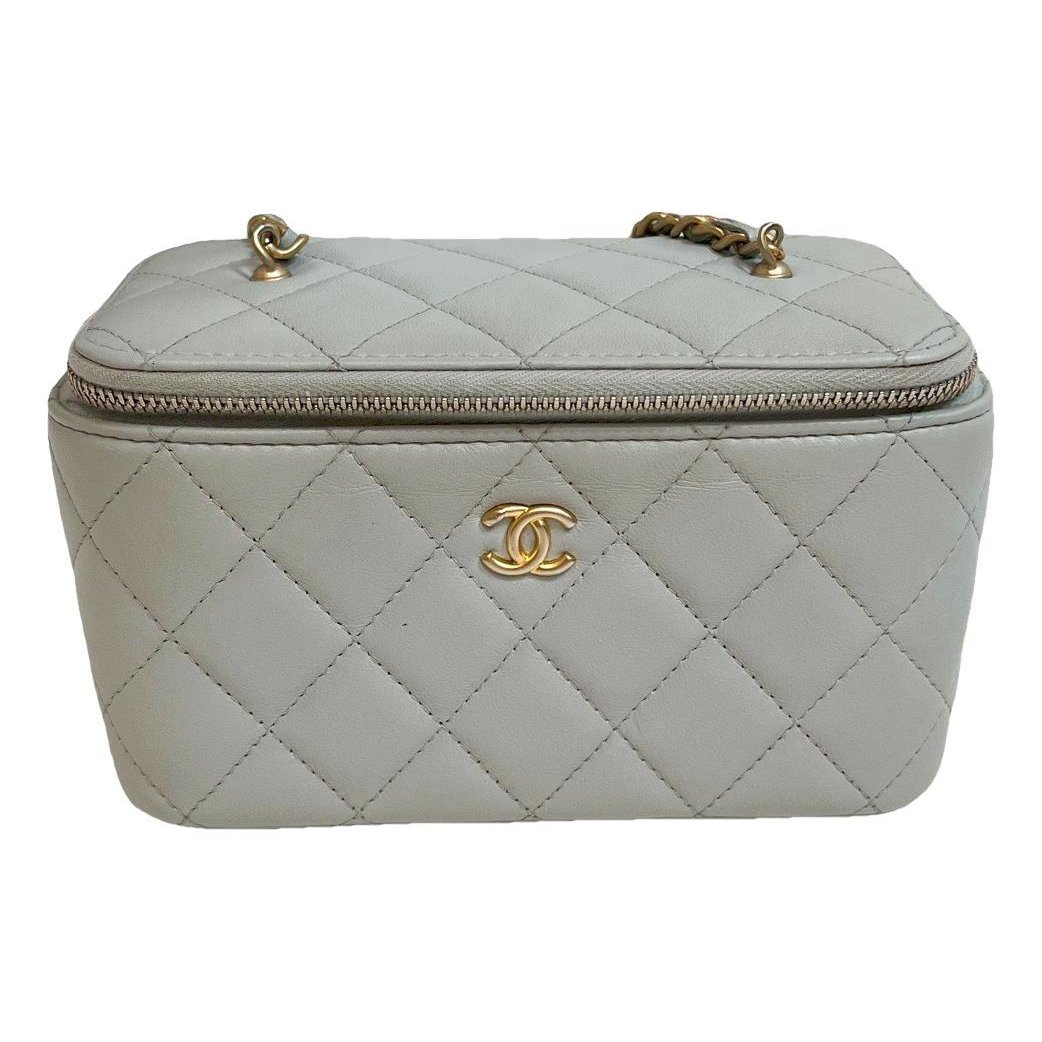 Vanity leather handbag