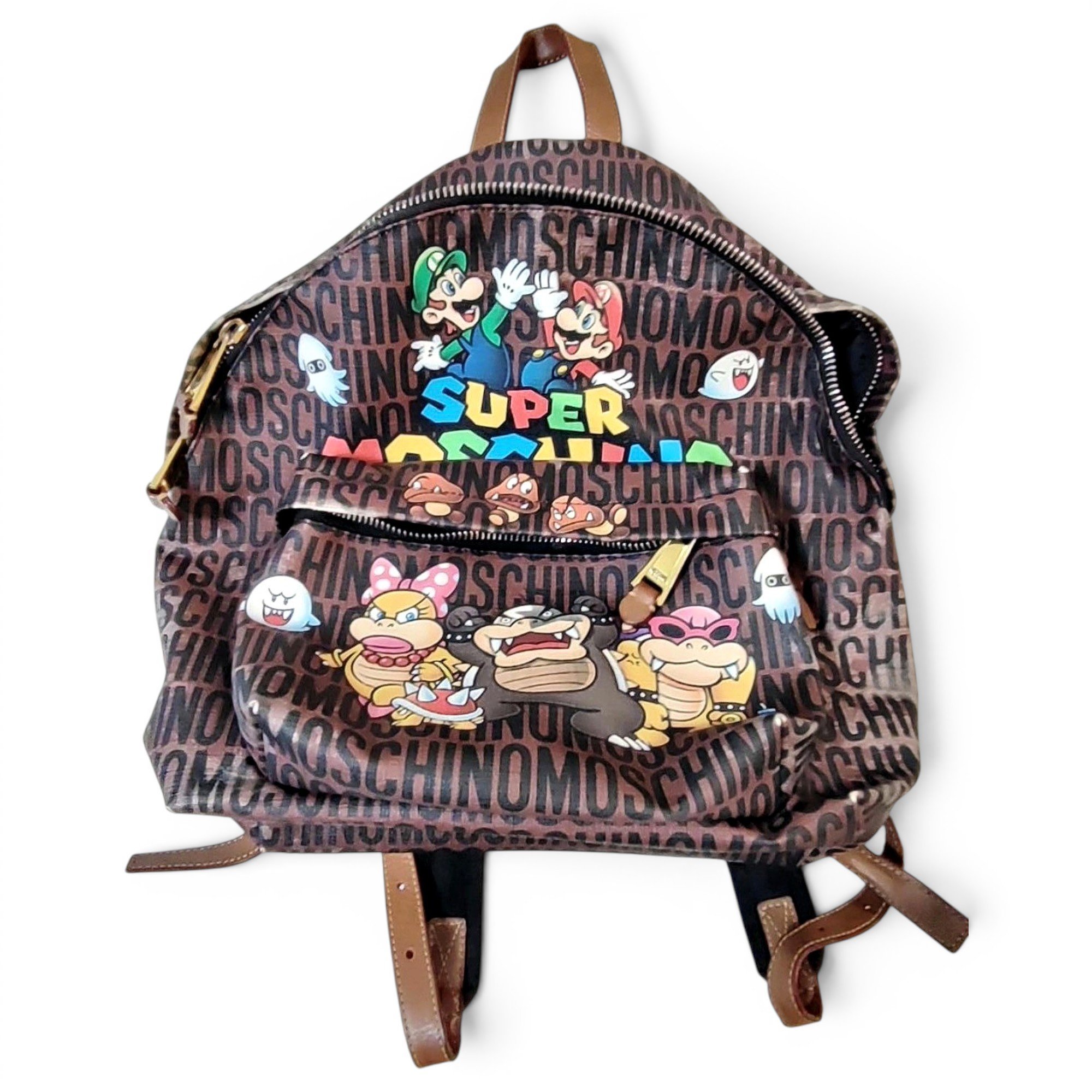 Leather backpack