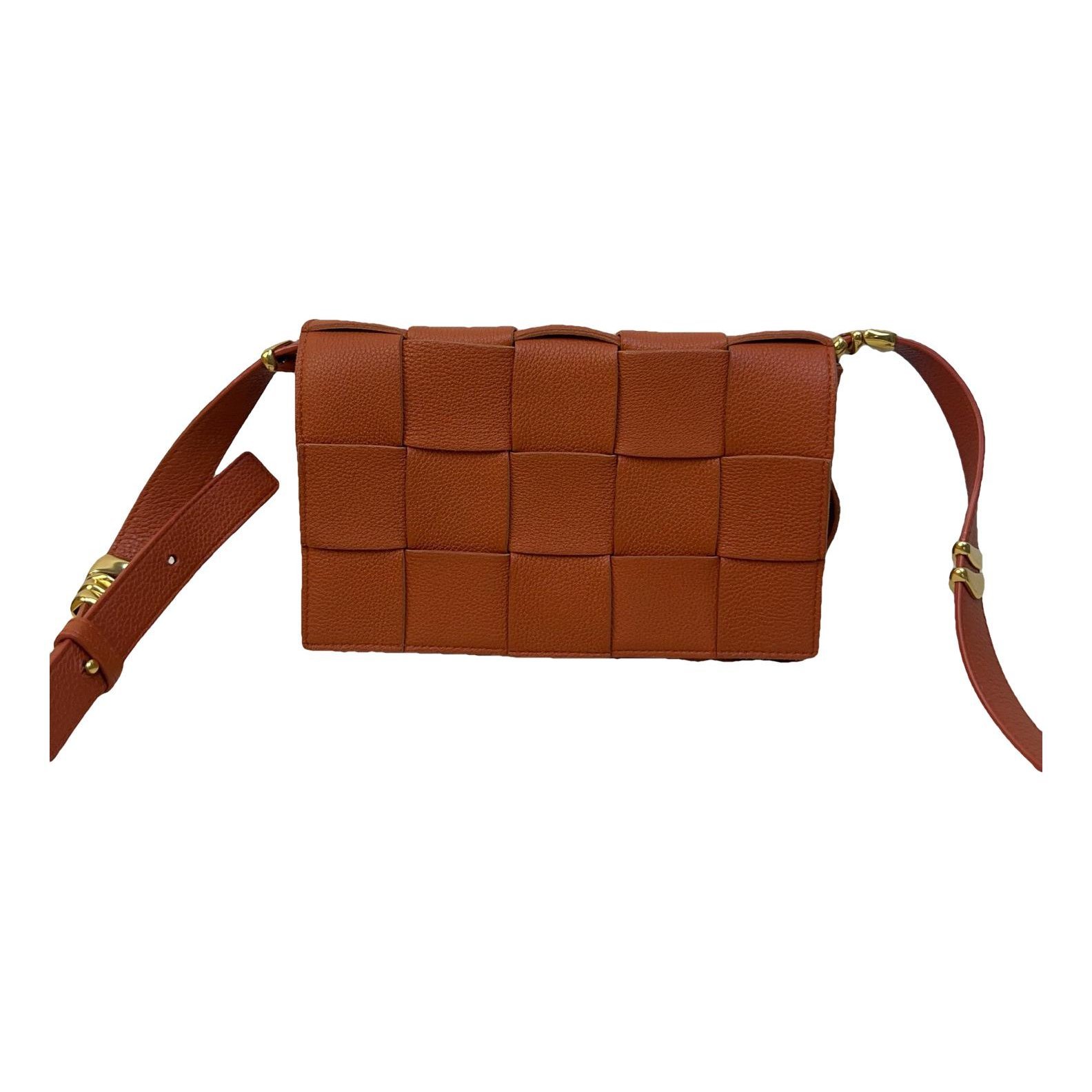 Cassette leather handbag