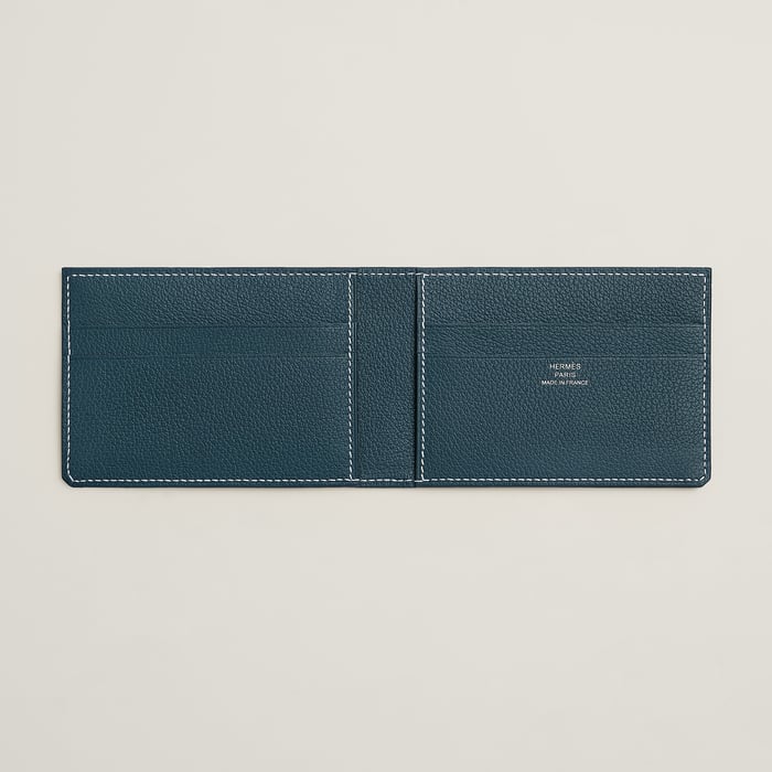 Bleu Tempête H Sellier Card Holder