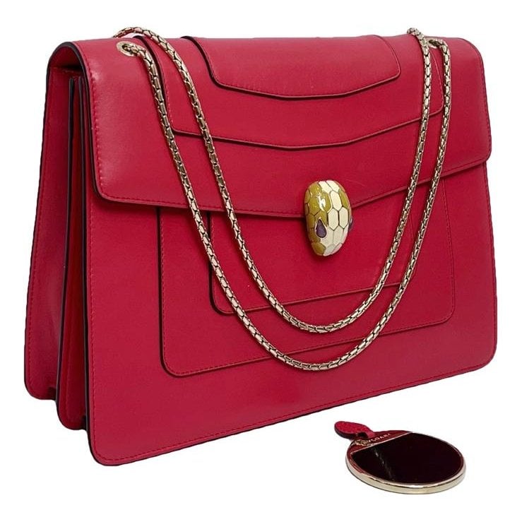 Serpenti leather handbag