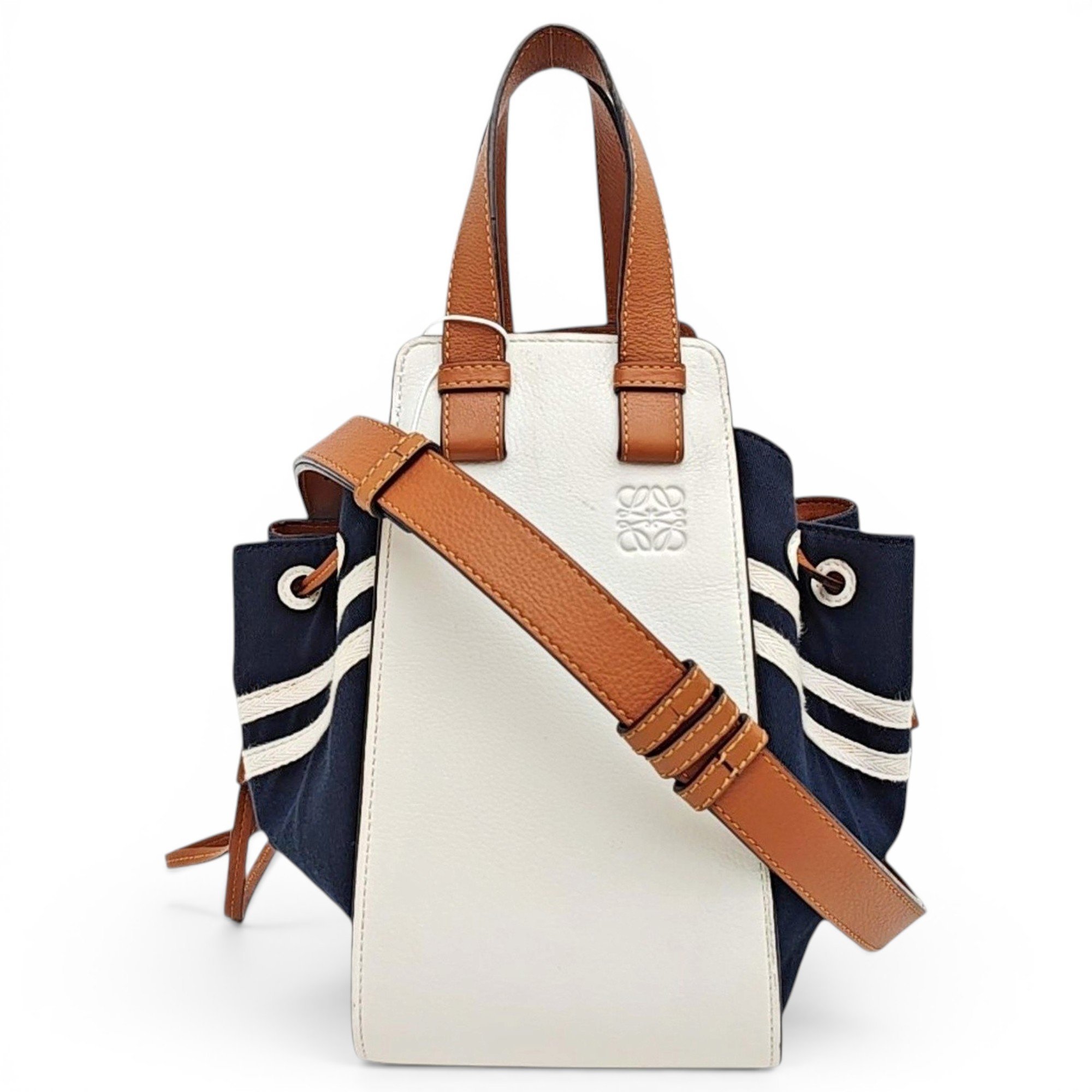 Hammock leather handbag