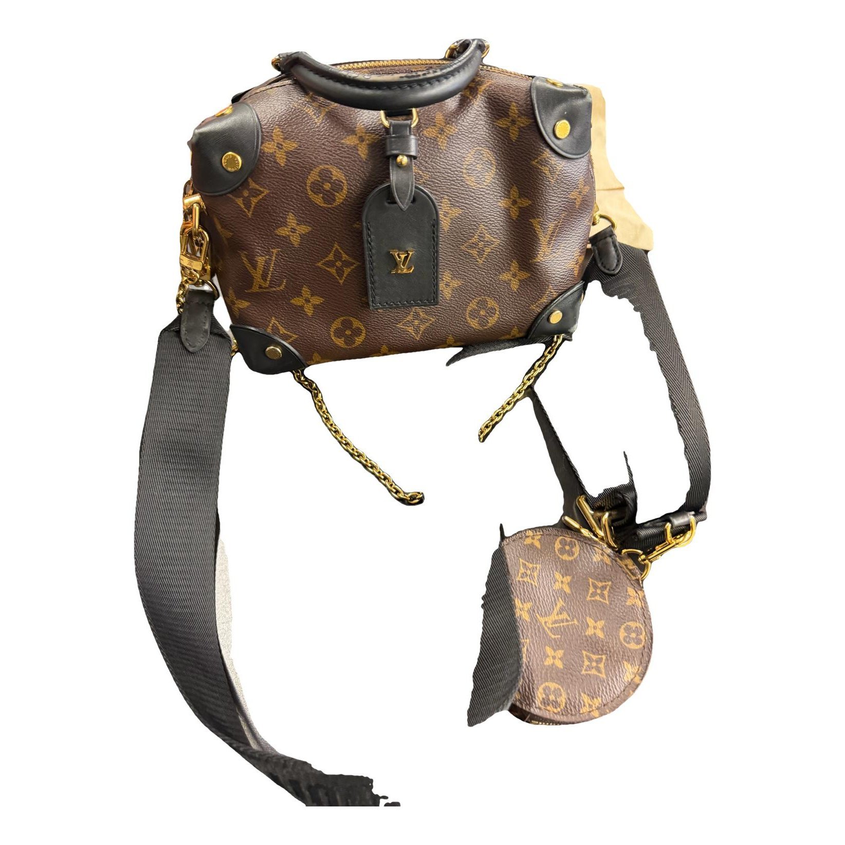 Louis Vuitton Petite Malle Souple leather crossbody bag