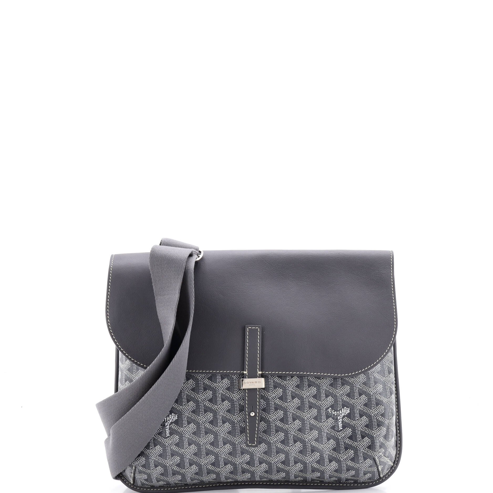 Coursier Messenger Bag Coated Canvas and Leather