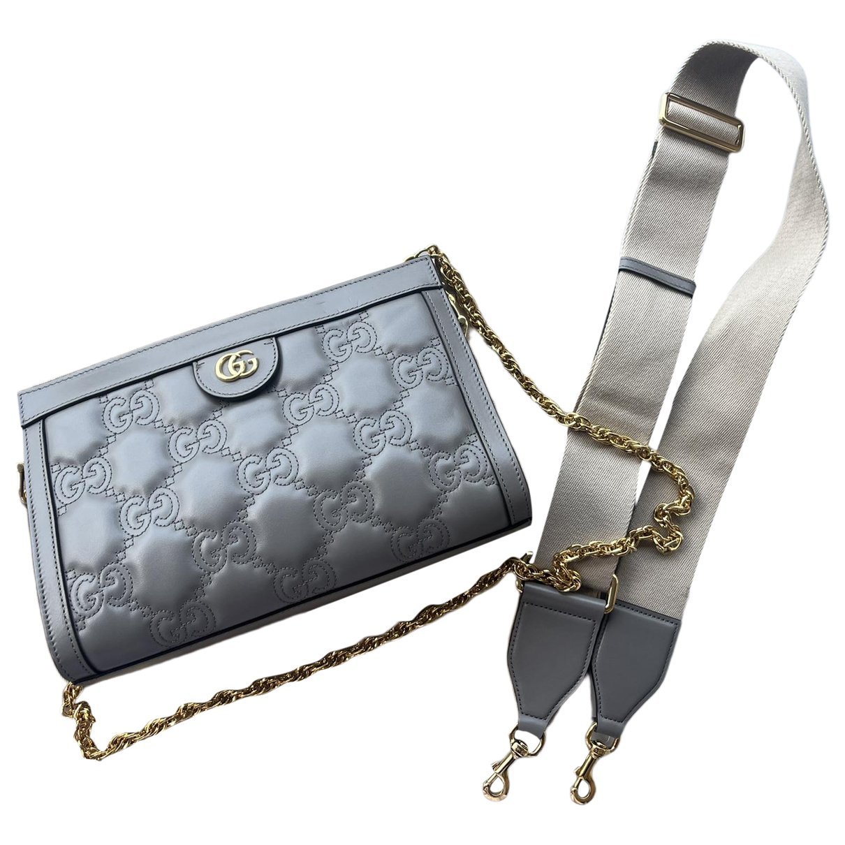 Ophidia leather clutch bag