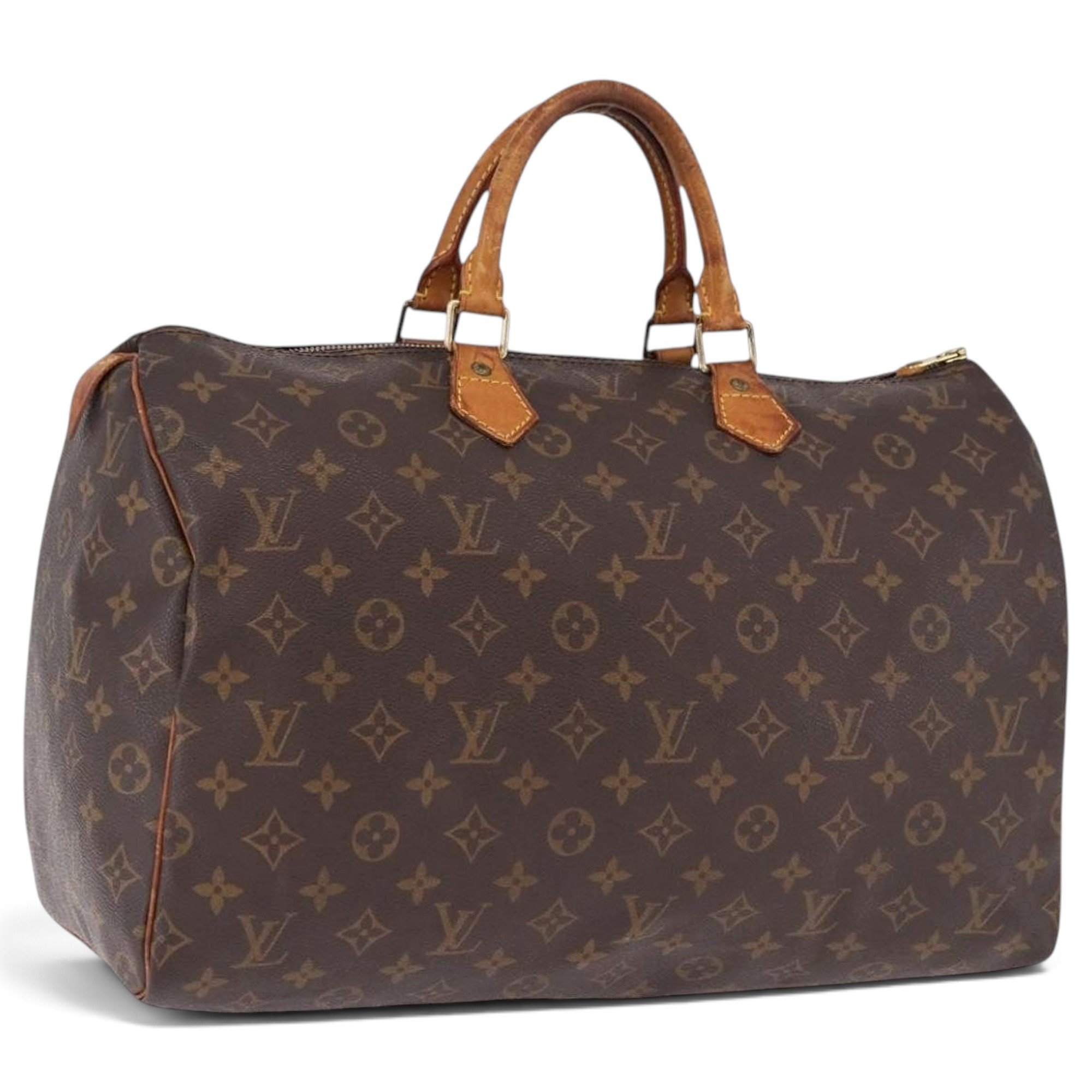 Speedy leather handbag