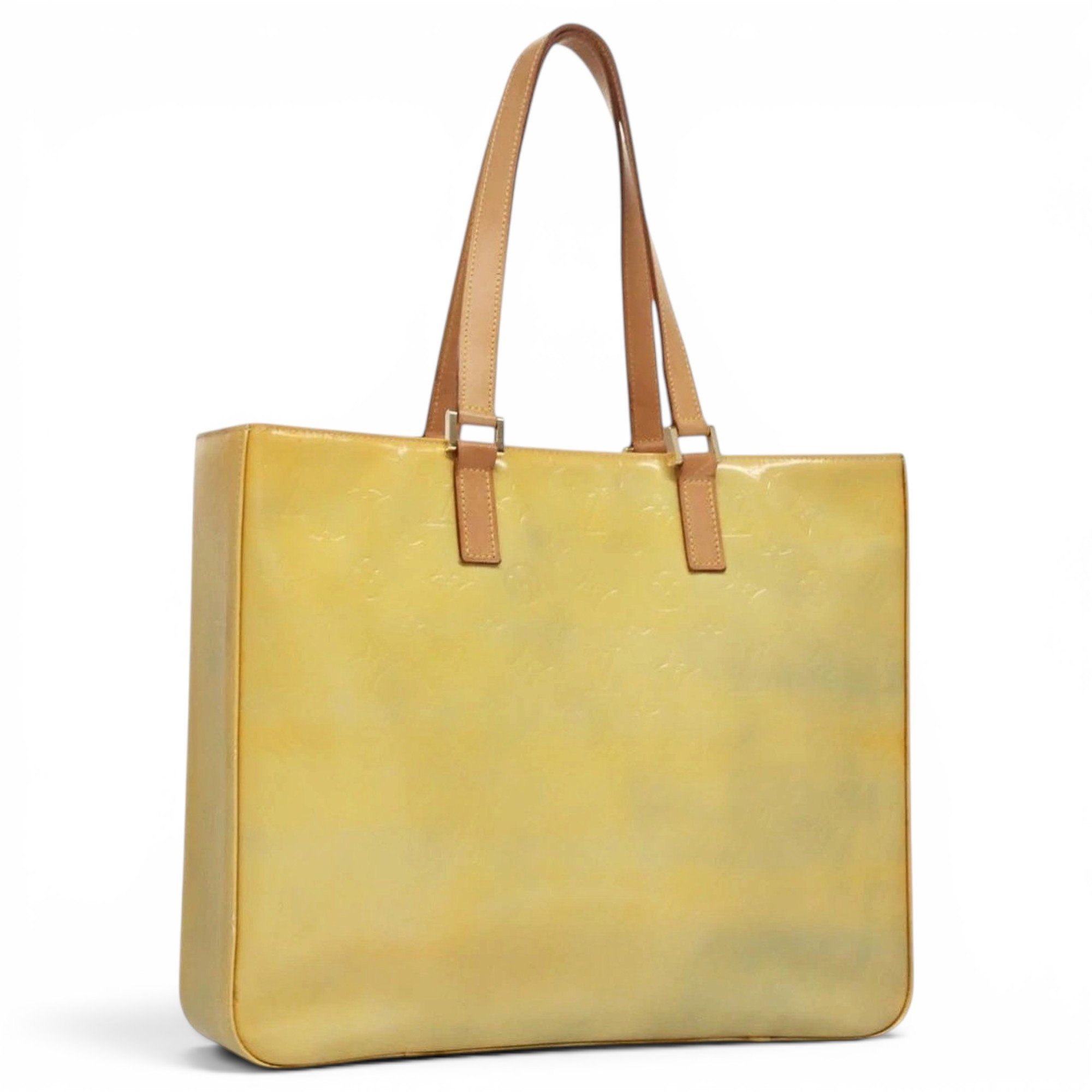 Patent leather tote
