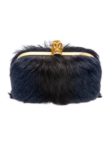 Alexander McQueen Fur Evening Bag