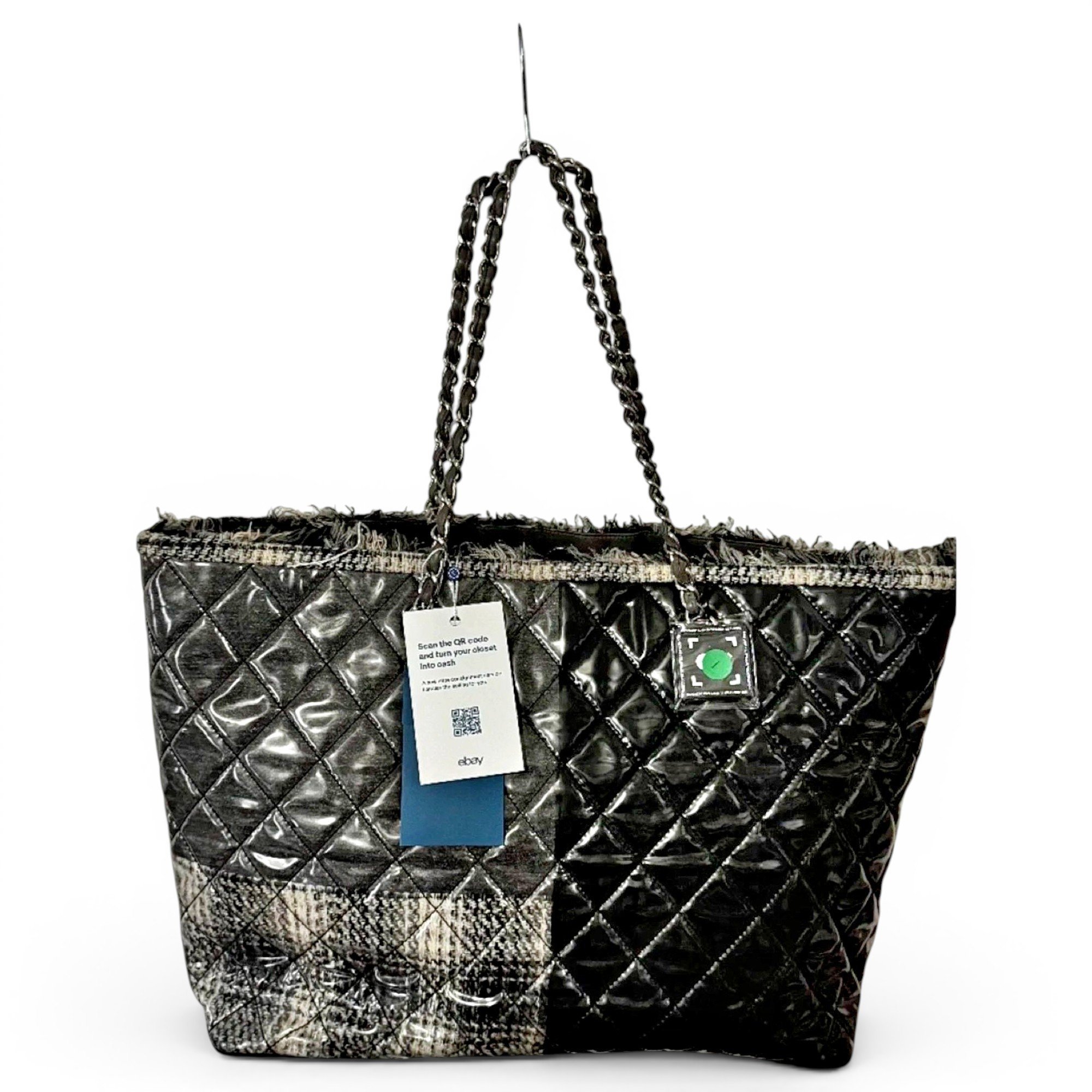 Patent leather tote