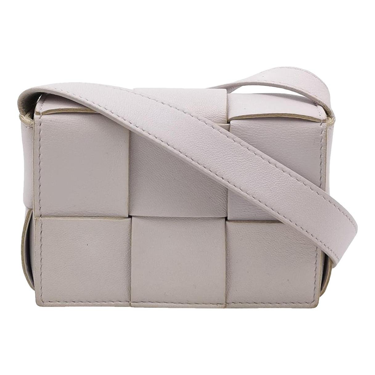 Cassette leather handbag