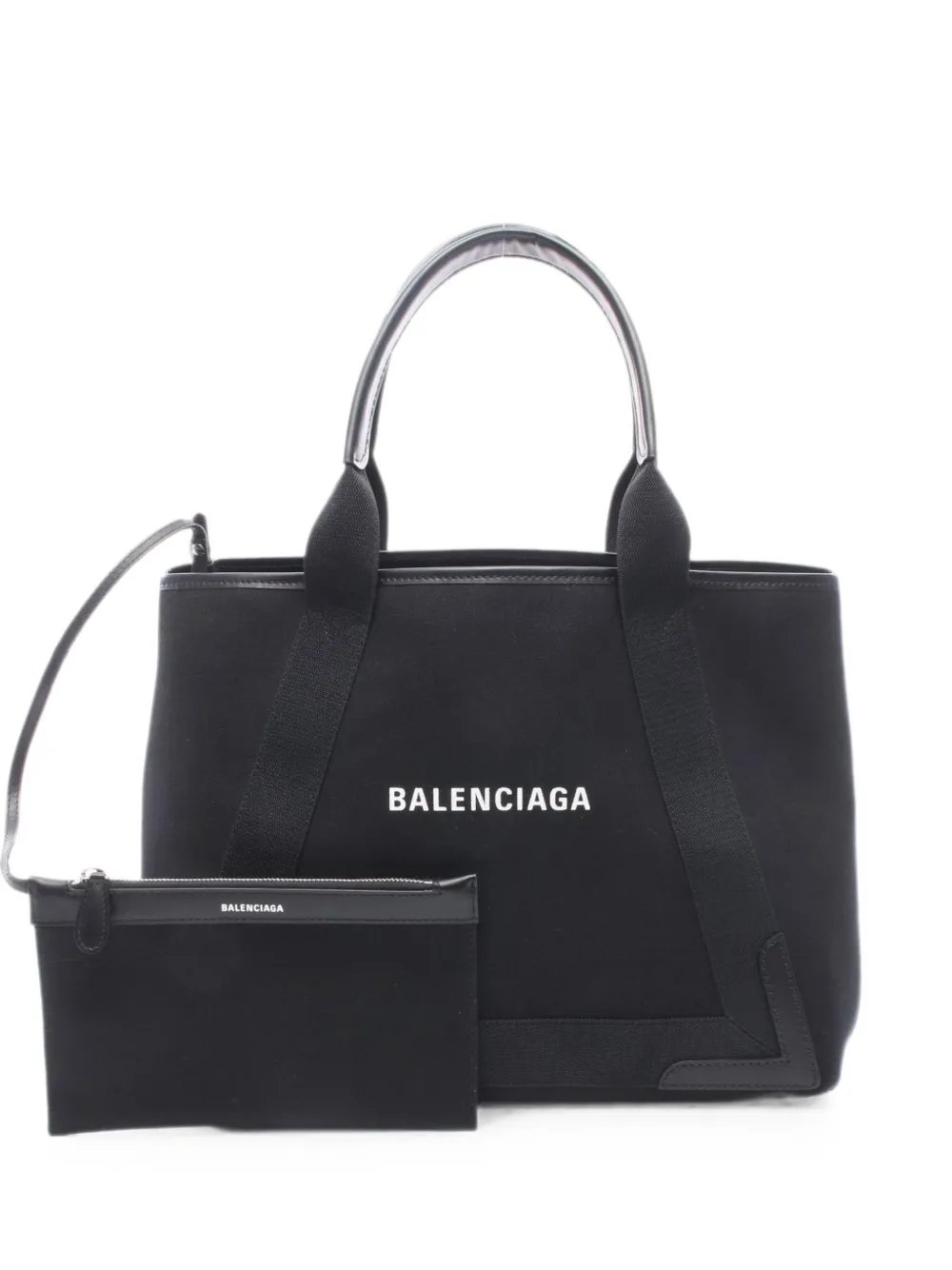Balenciaga 2010s M Navy Cabas tote bag