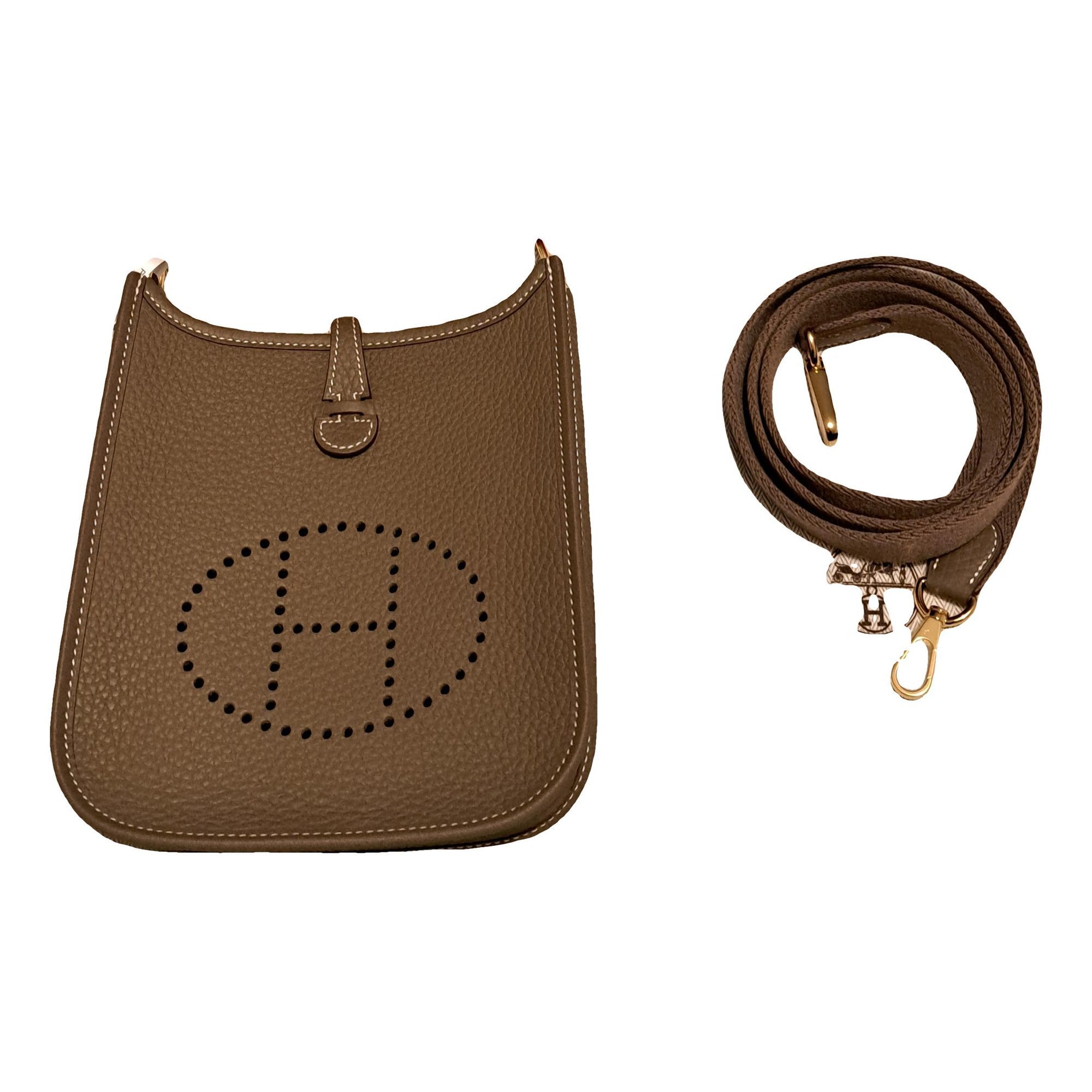 Hermes Evelyne Handbag Clemence Leather 2025