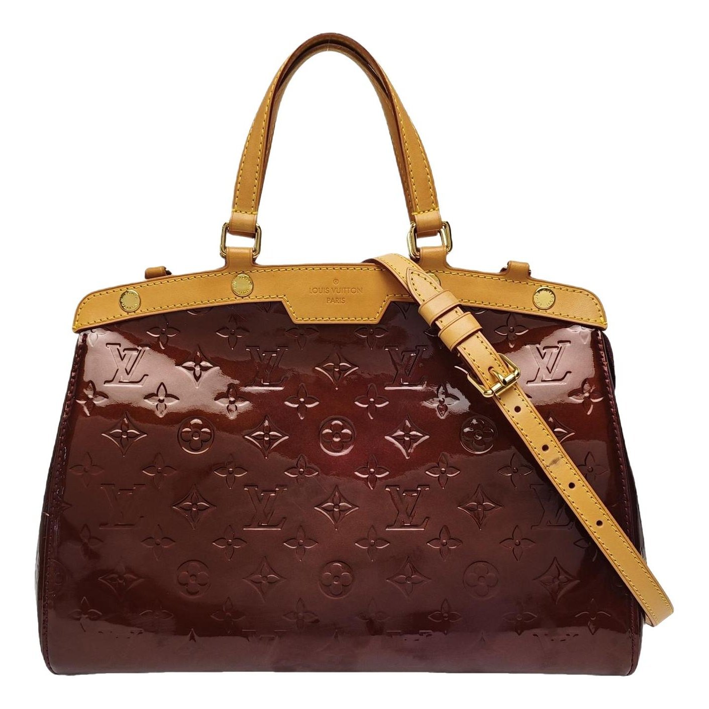 Patent leather handbag