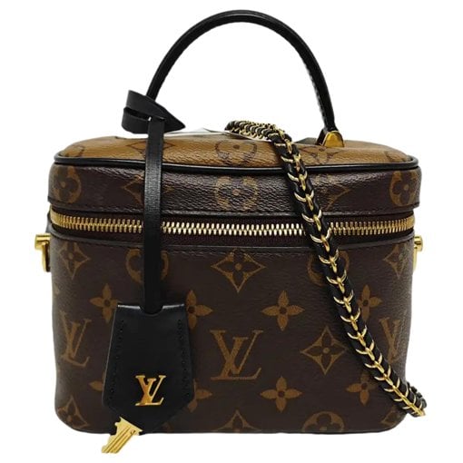 Vanity leather handbag