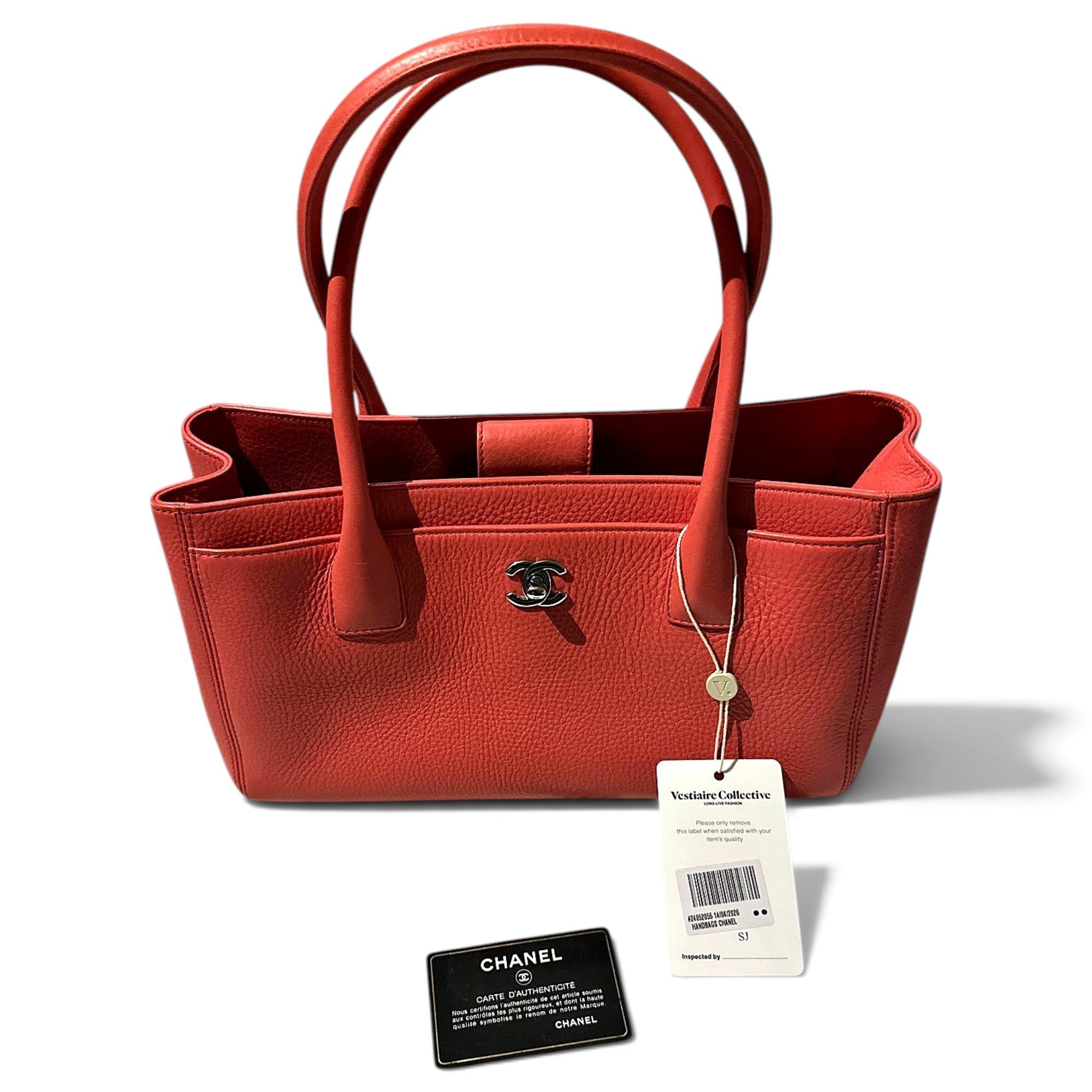 Executive leather tote