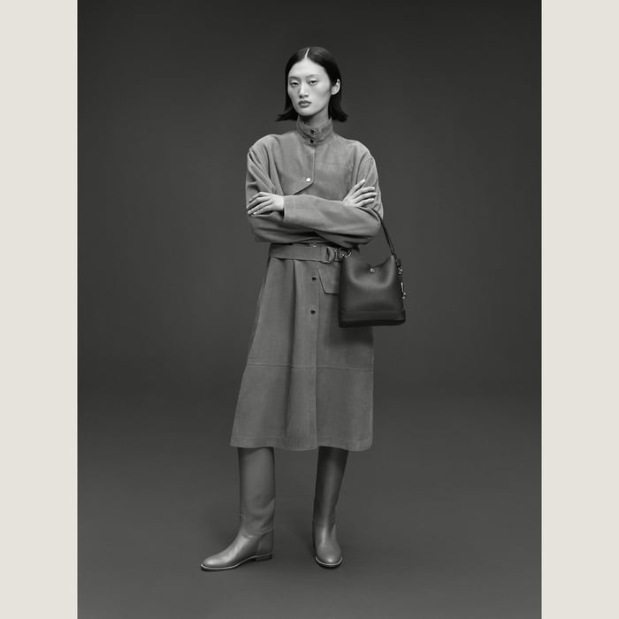 Gris Pantin Double Longe Bag