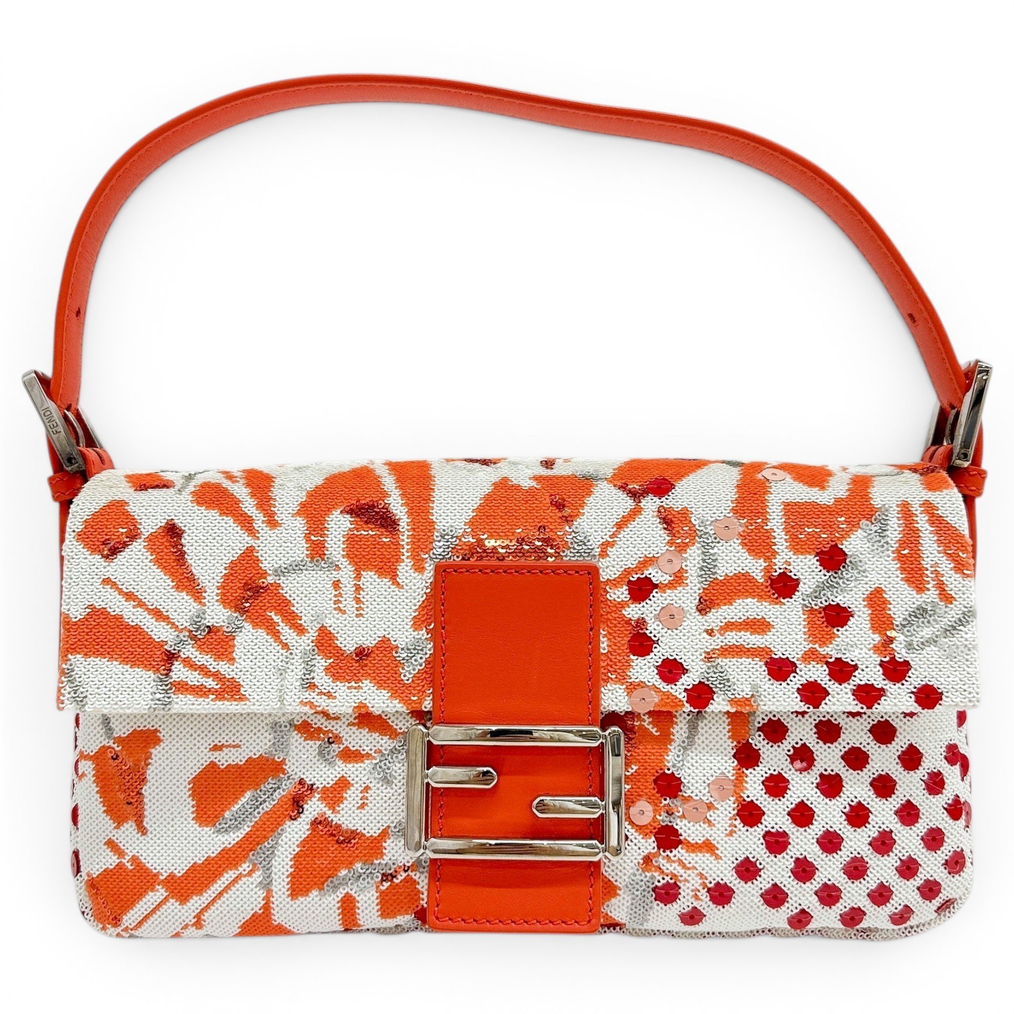 Baguette glitter handbag