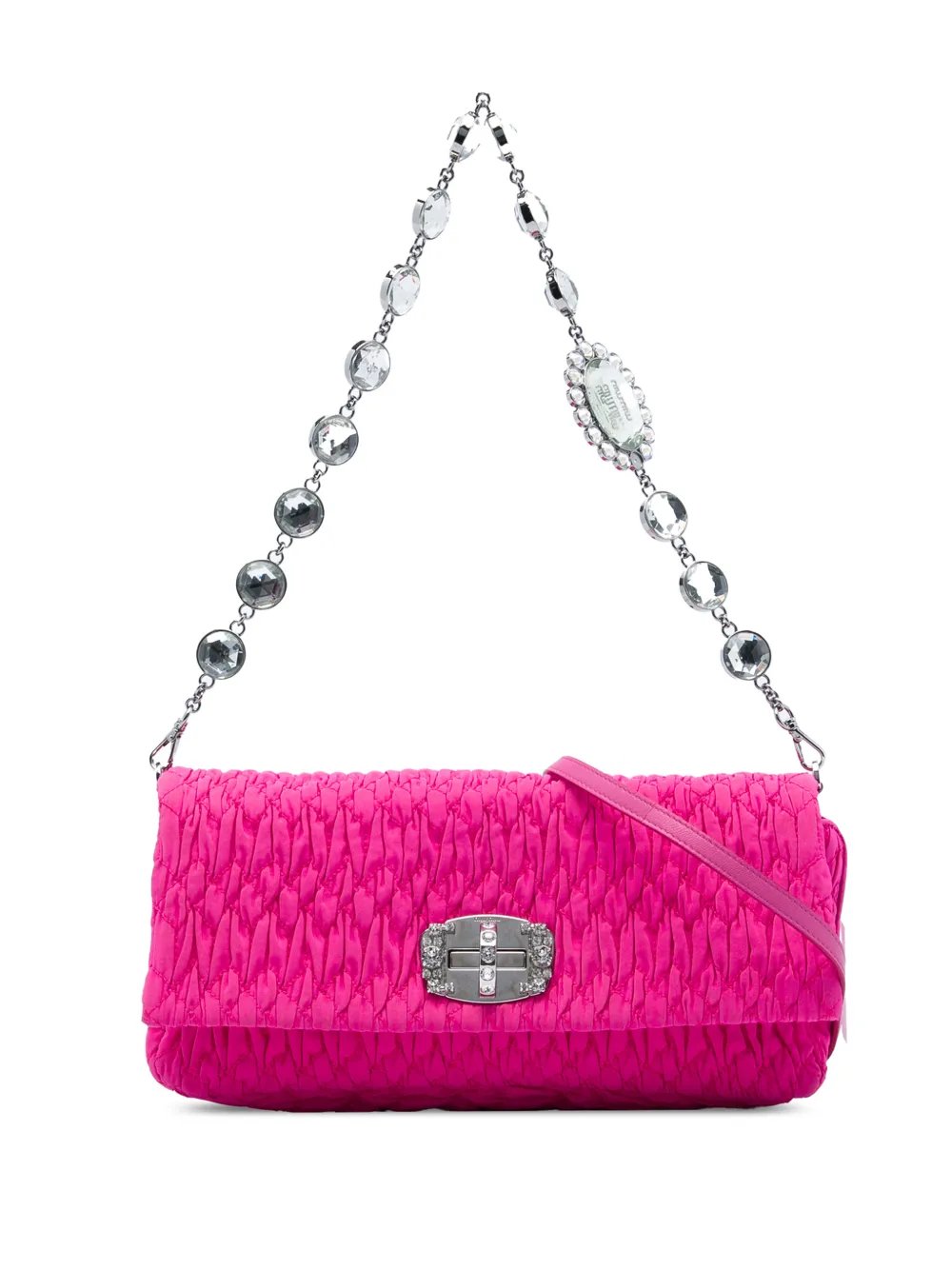 2010-2020 Matelasse Nylon Crystal Chain satchel