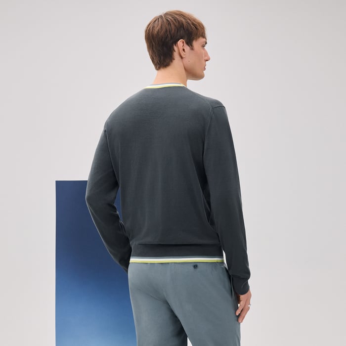 Orage "Rayures & Twist" Crewneck Sweater