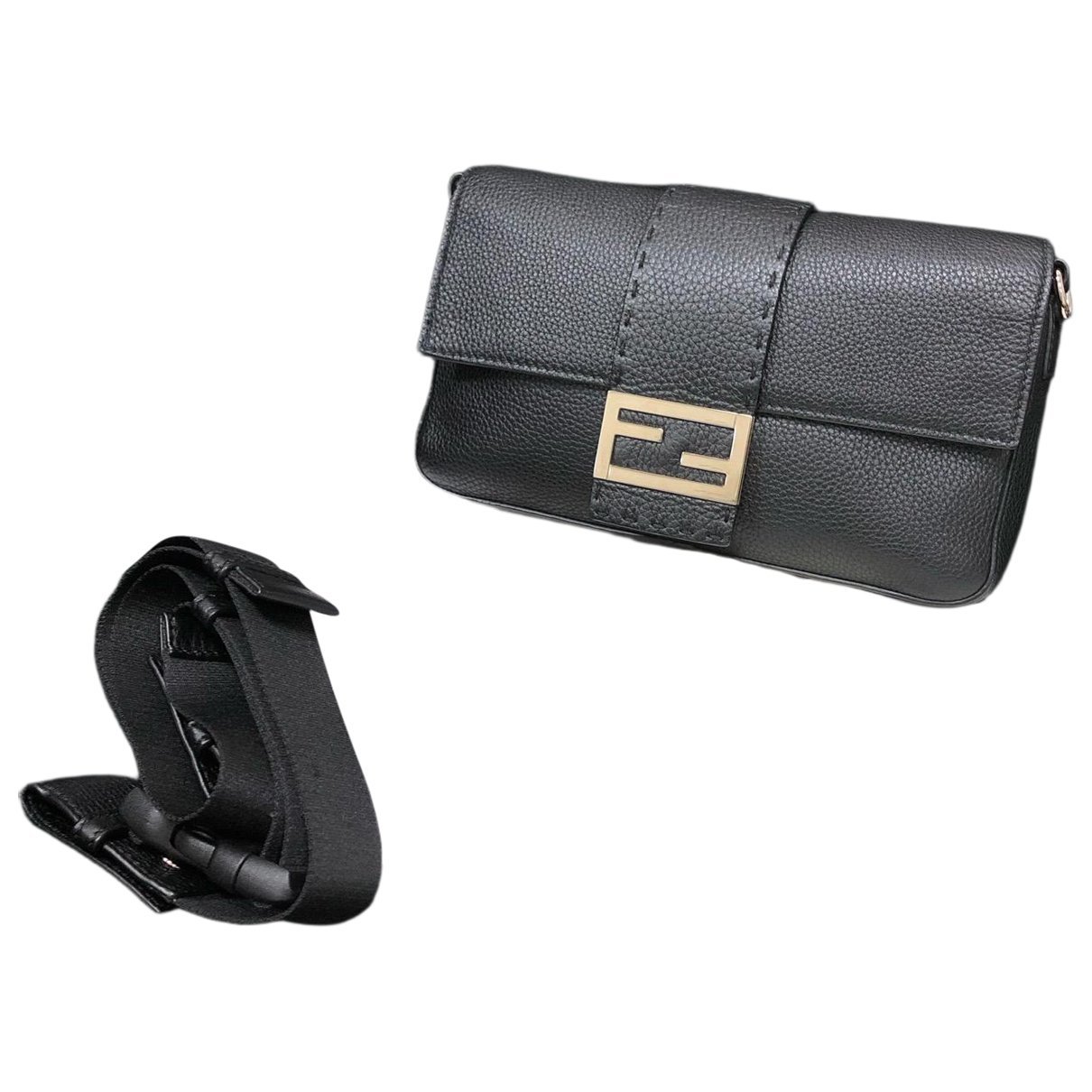 Baguette leather handbag