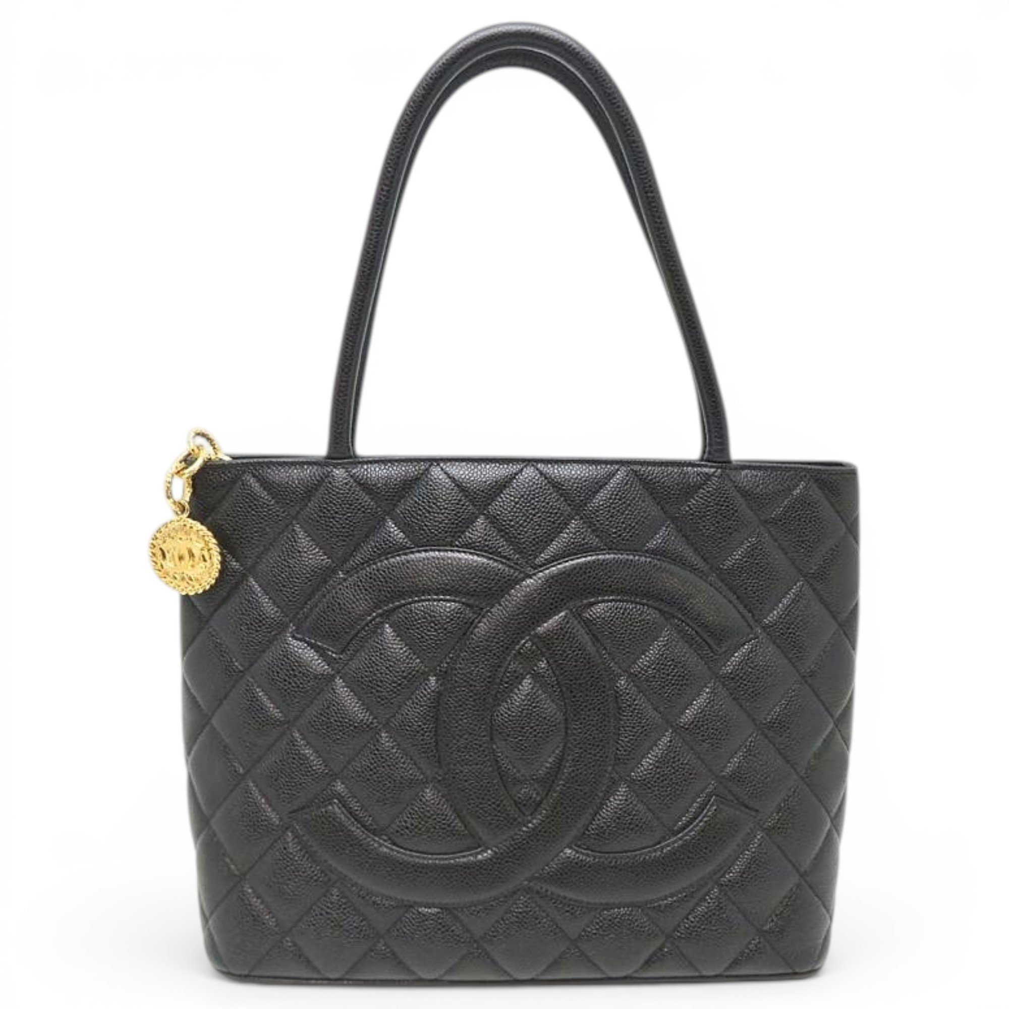 Médaillon leather tote