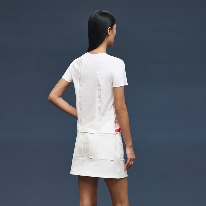 Blanc Naturel "Cahier Du Colporteur" Short-sleeve Sweater