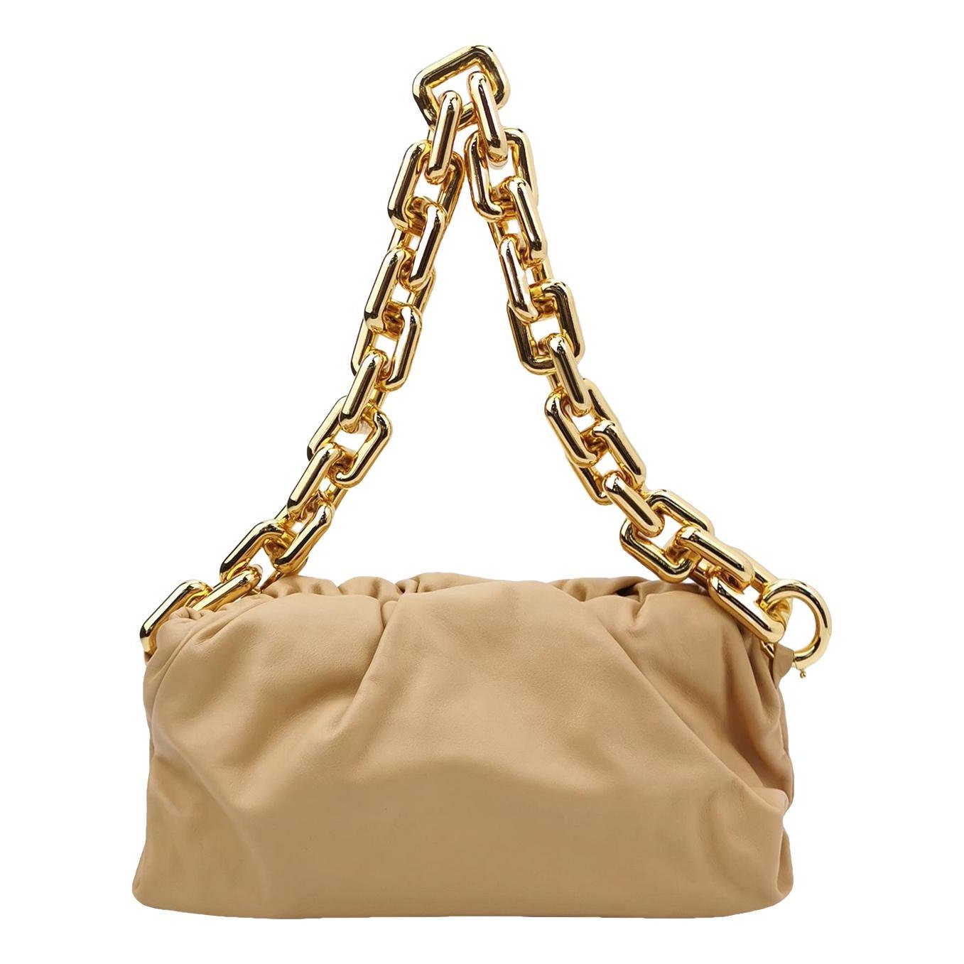 Pouch leather handbag