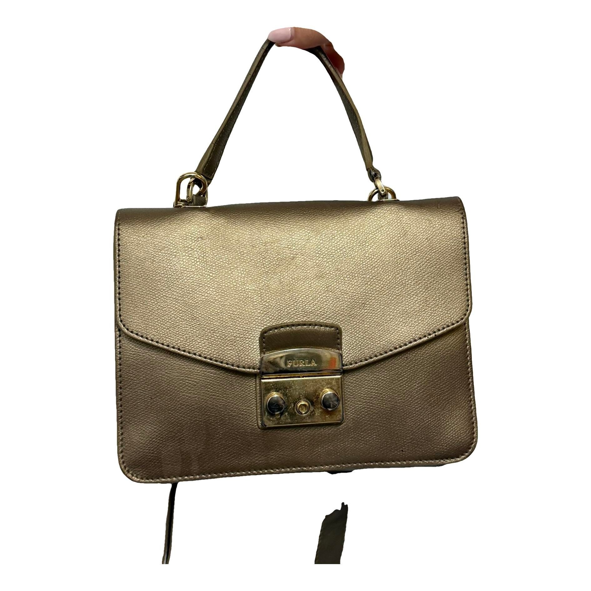 Furla Metropolis patent leather crossbody bag