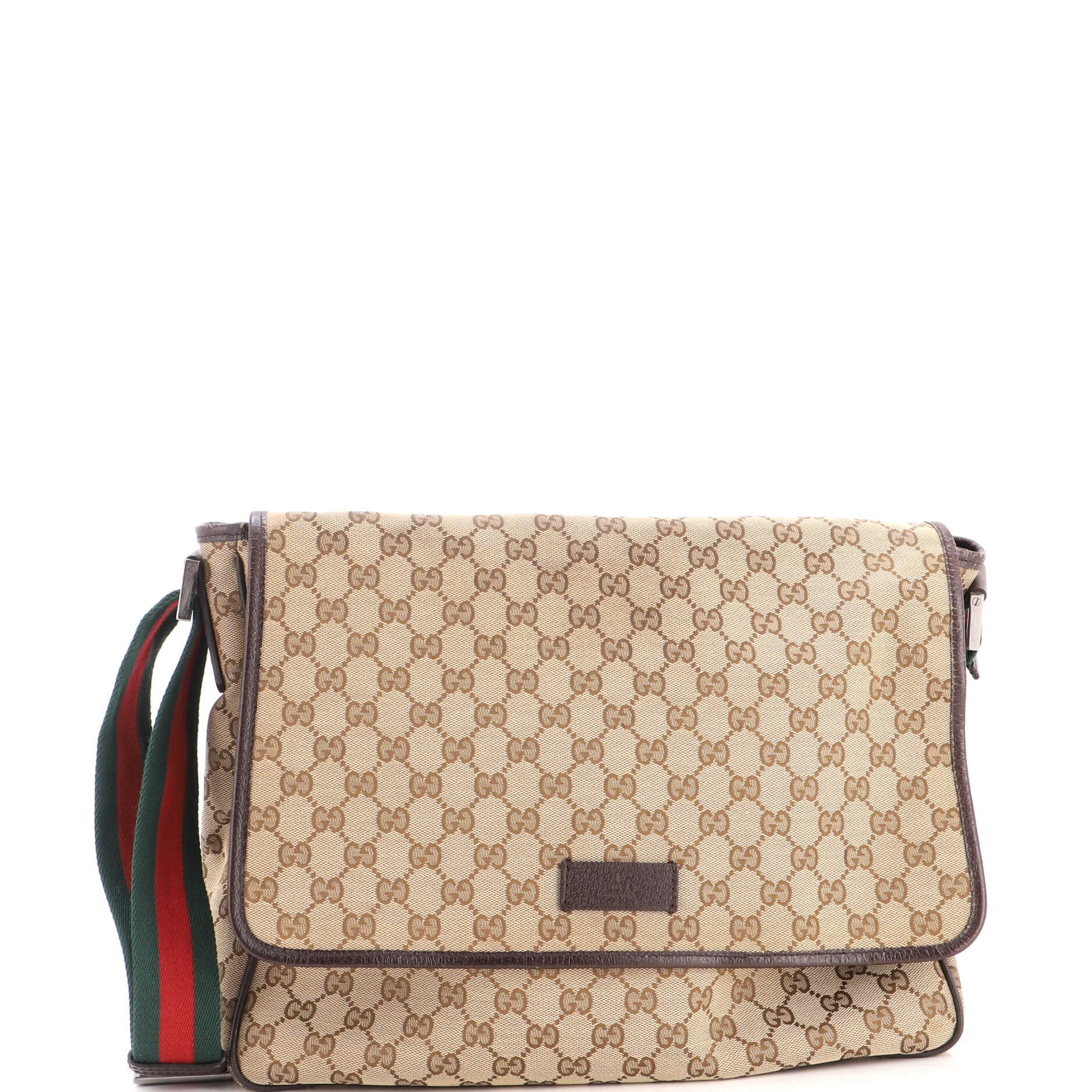 Web Strap Flap Messenger GG Canvas Medium