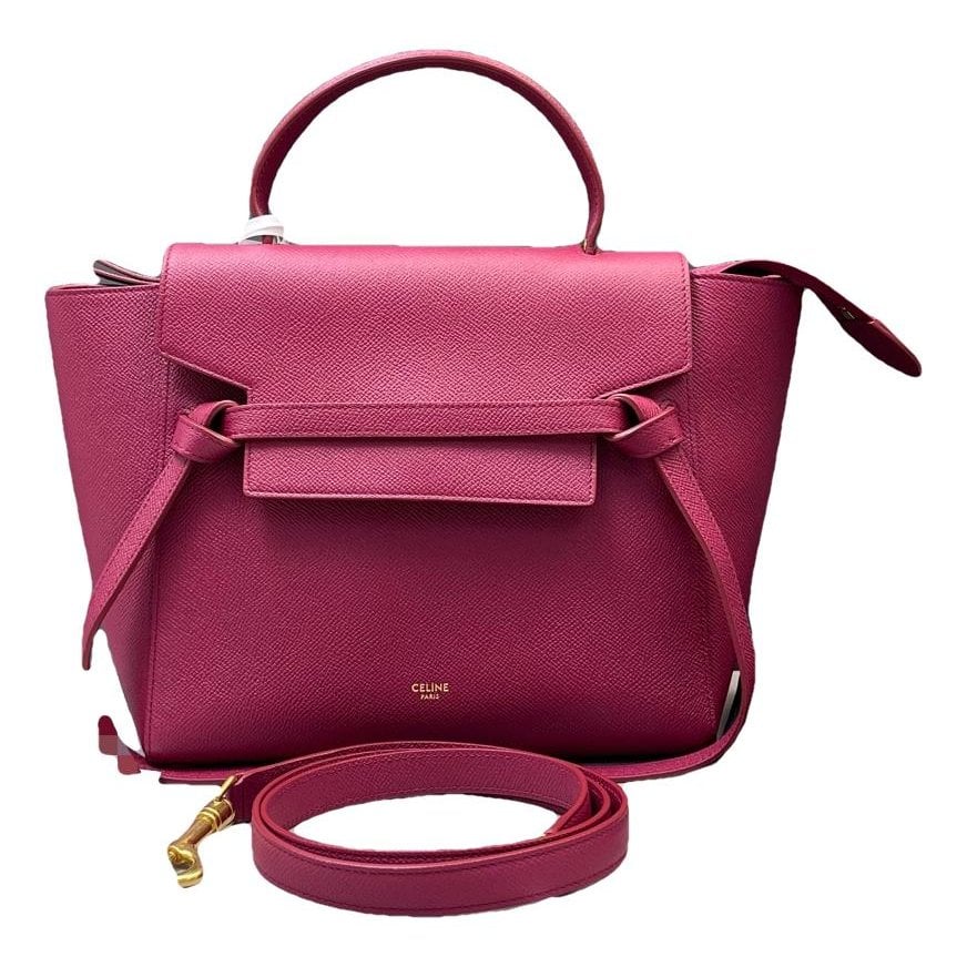 Belt leather handbag