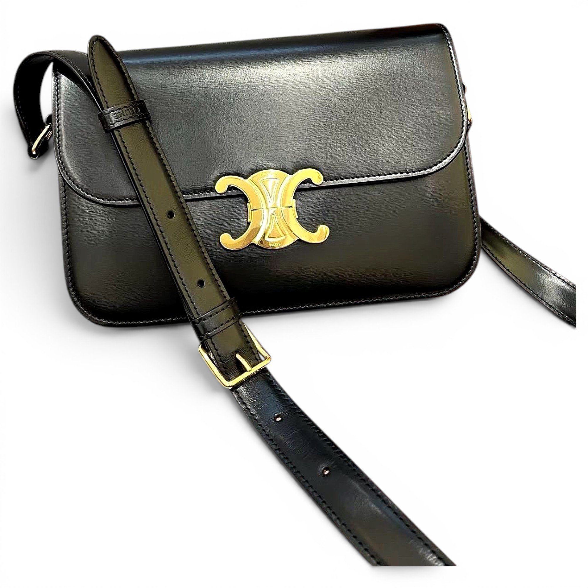 Triomphe leather handbag