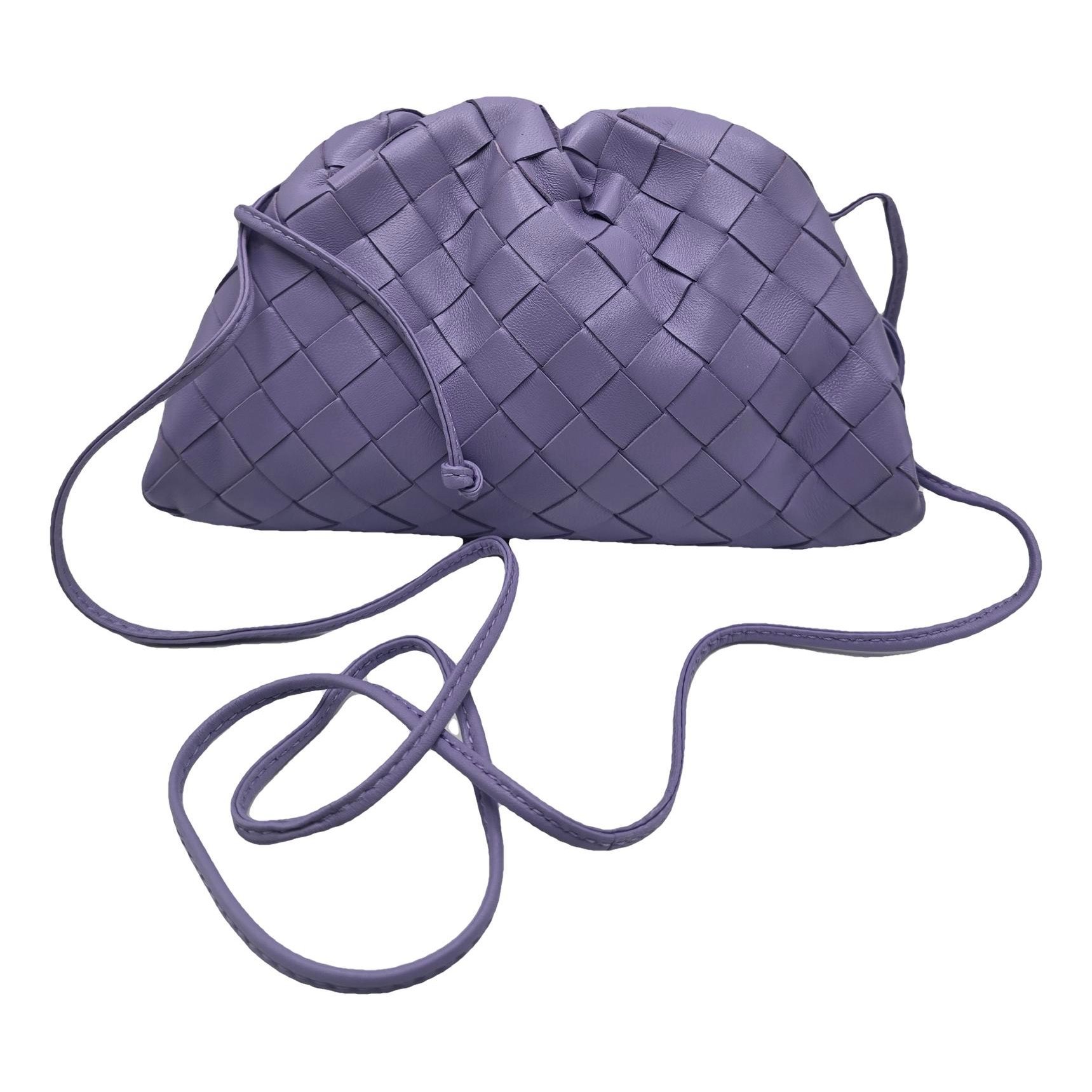 Pouch leather crossbody bag