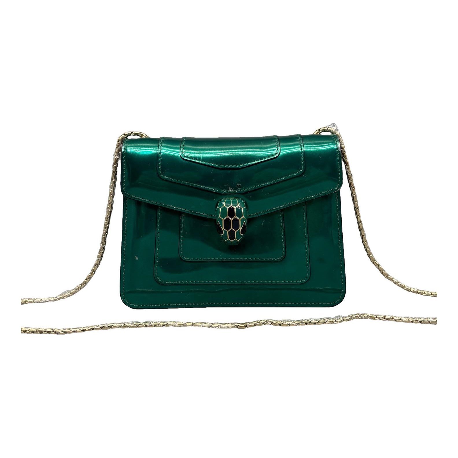 Serpenti patent leather crossbody bag