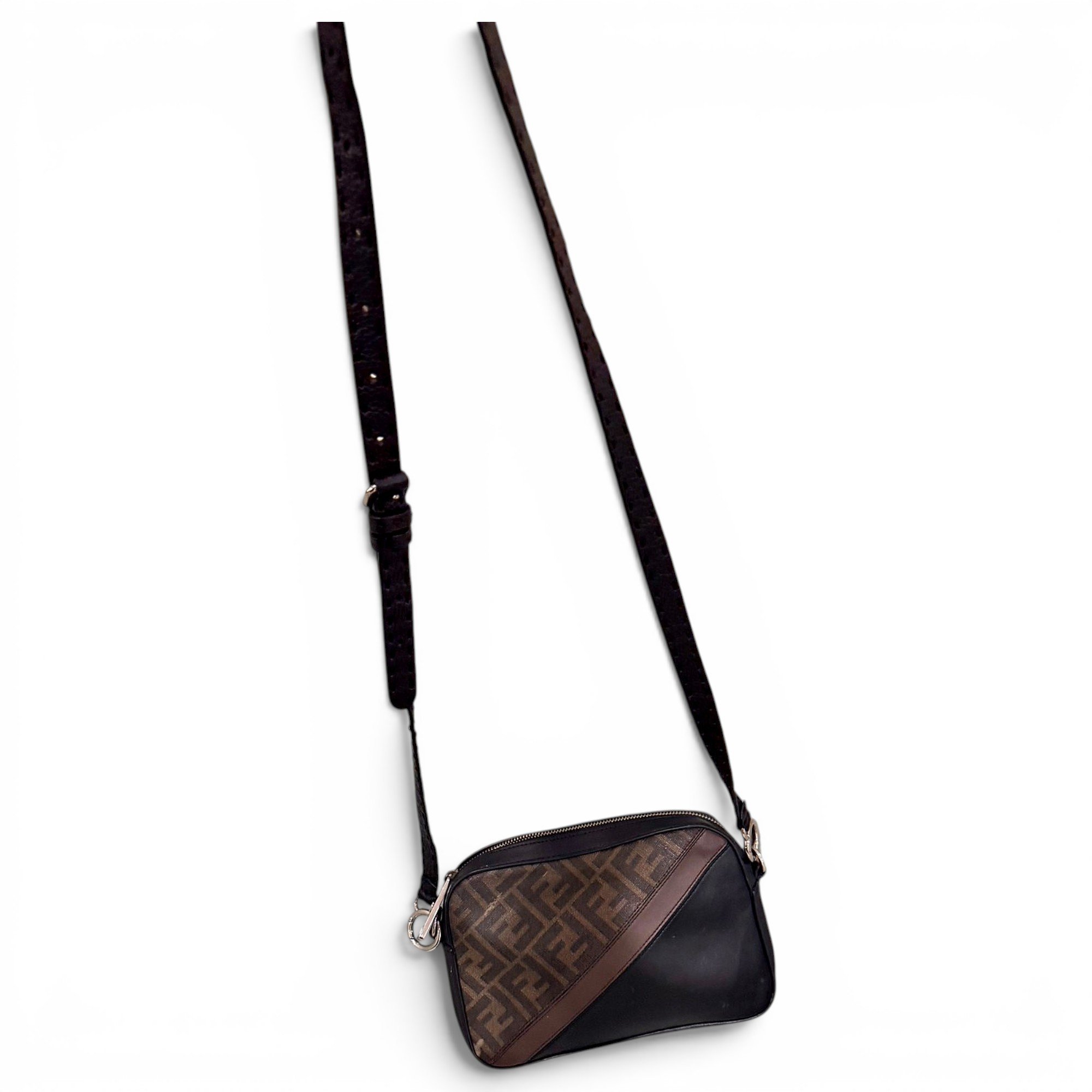 Leather clutch bag