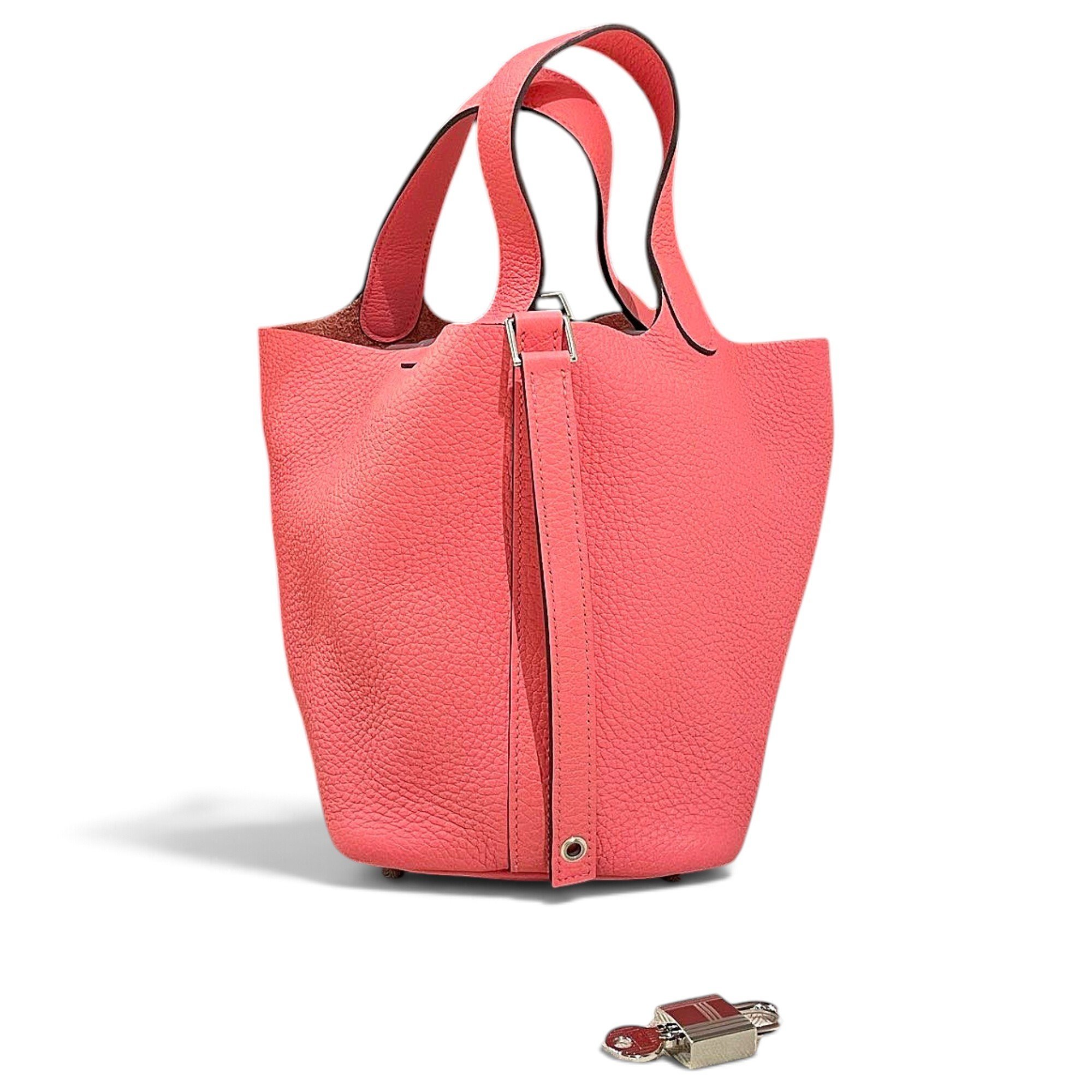 Picotin leather tote